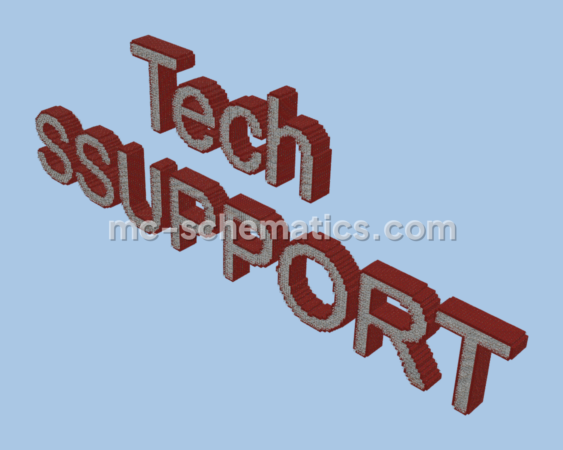 Tech Support Structure Minecraft schematic preview
