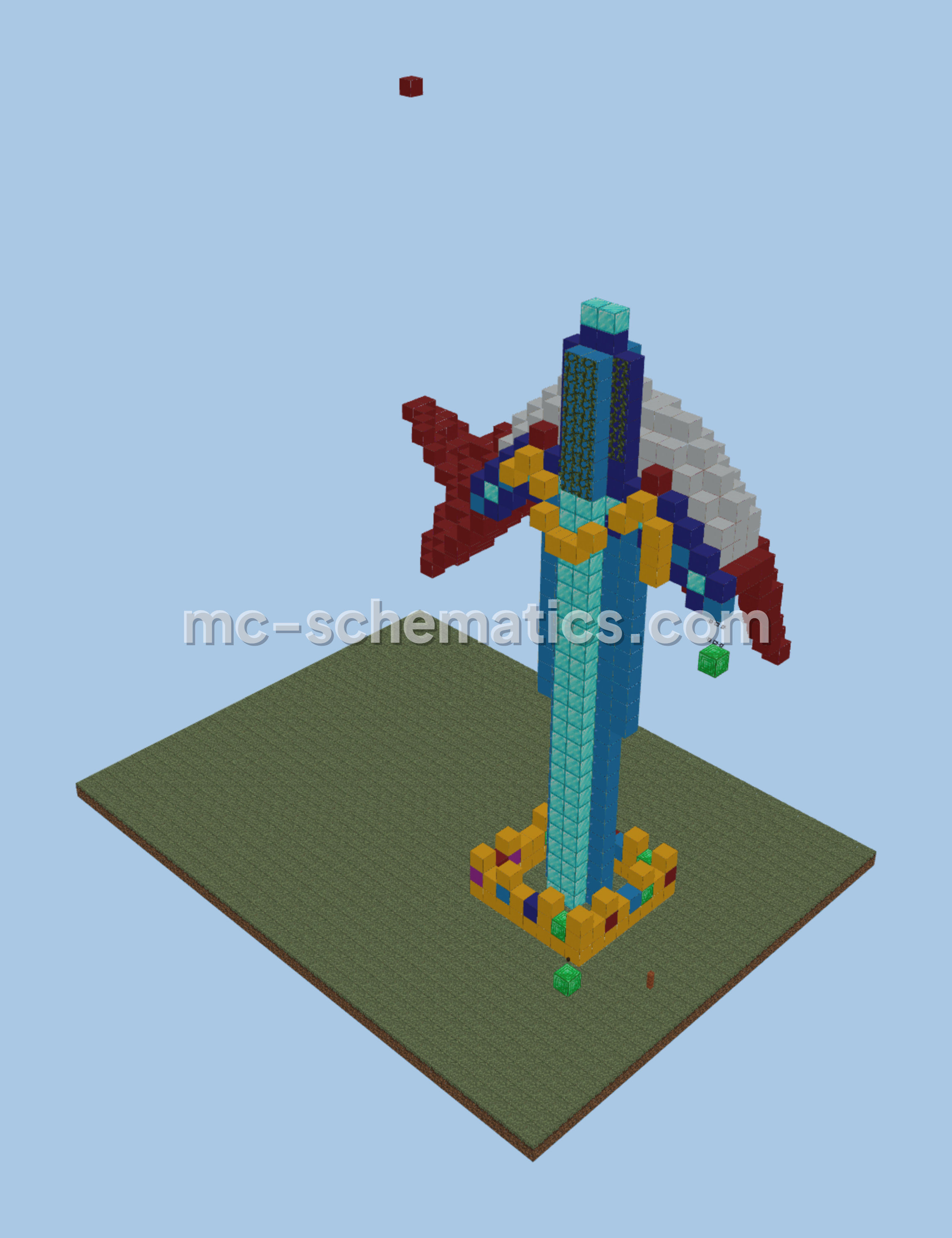 Technoblade Memorial Build Minecraft schematic preview