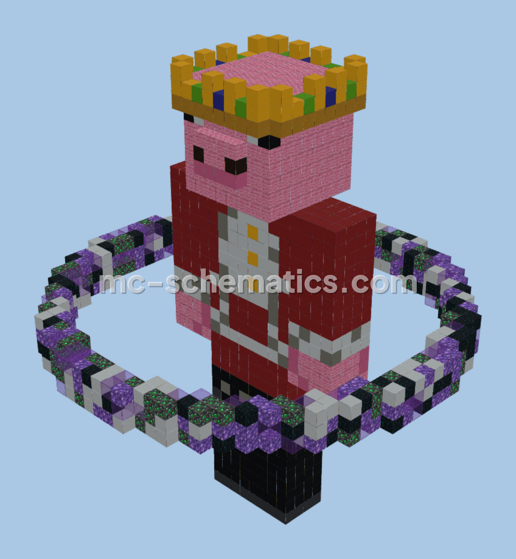 Technoblade Memorial Statue Minecraft schematic preview