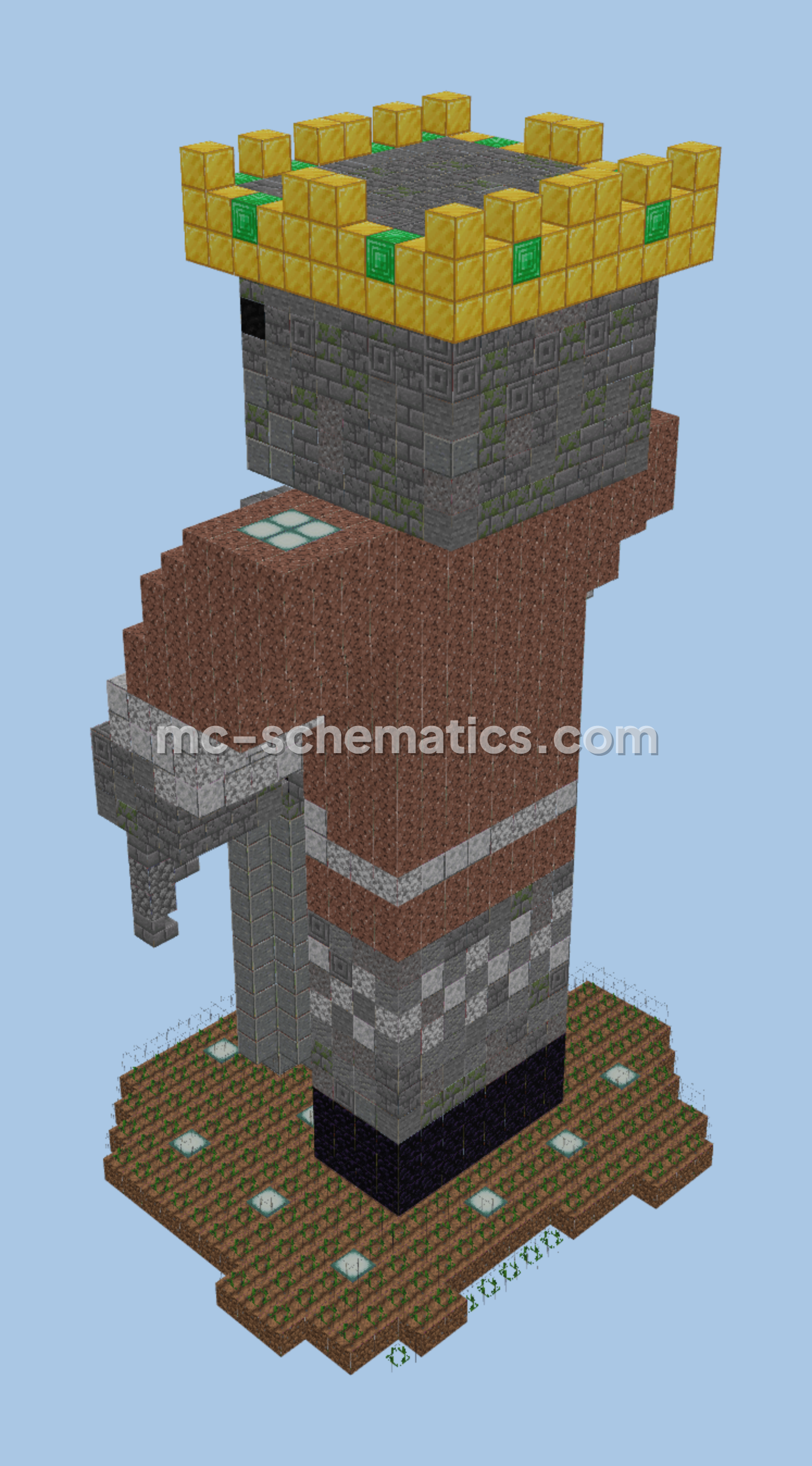 Technoblade Statue Minecraft schematic preview