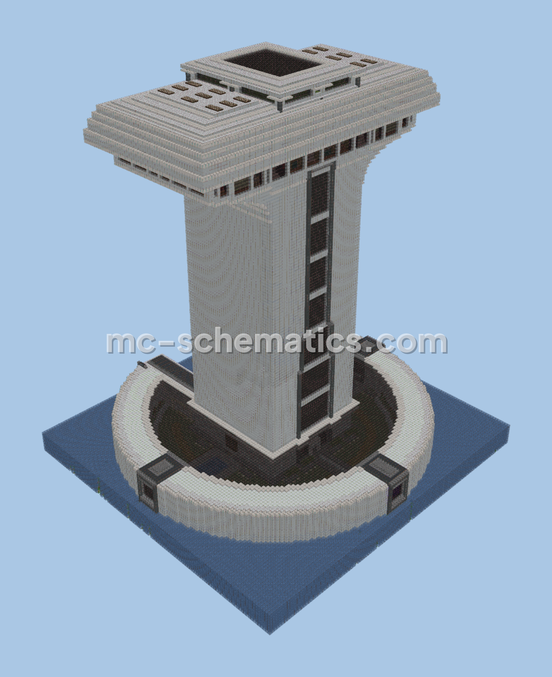 Teen Titans Tower Mob Farm Minecraft schematic preview