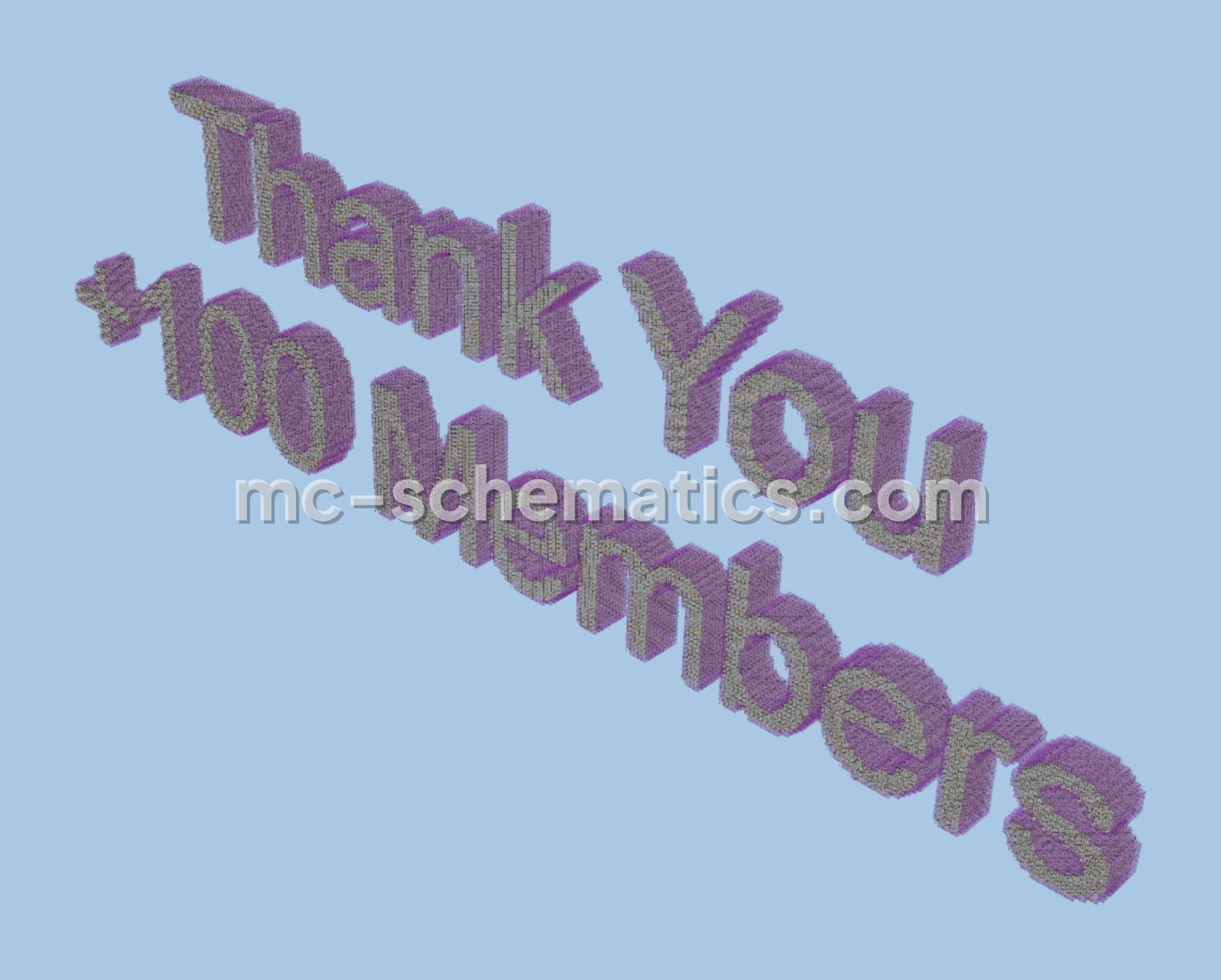Thankyou100 Structure Minecraft schematic preview