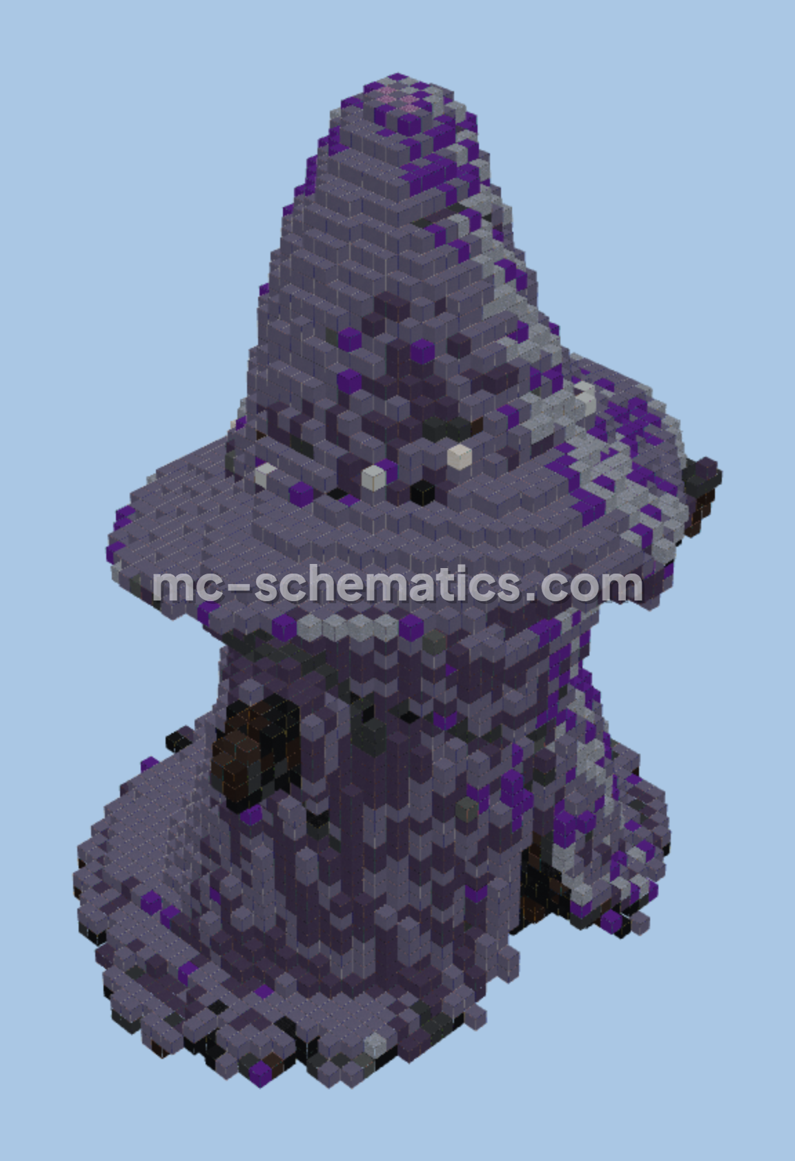 The Amethyst Shade Structure Minecraft schematic preview