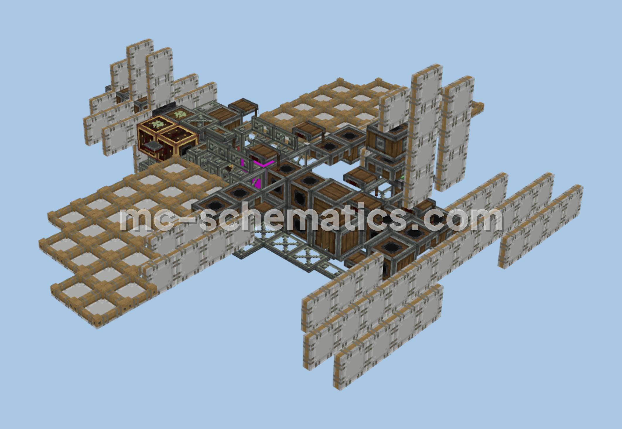 The Gear Plane Flying Machine Minecraft schematic