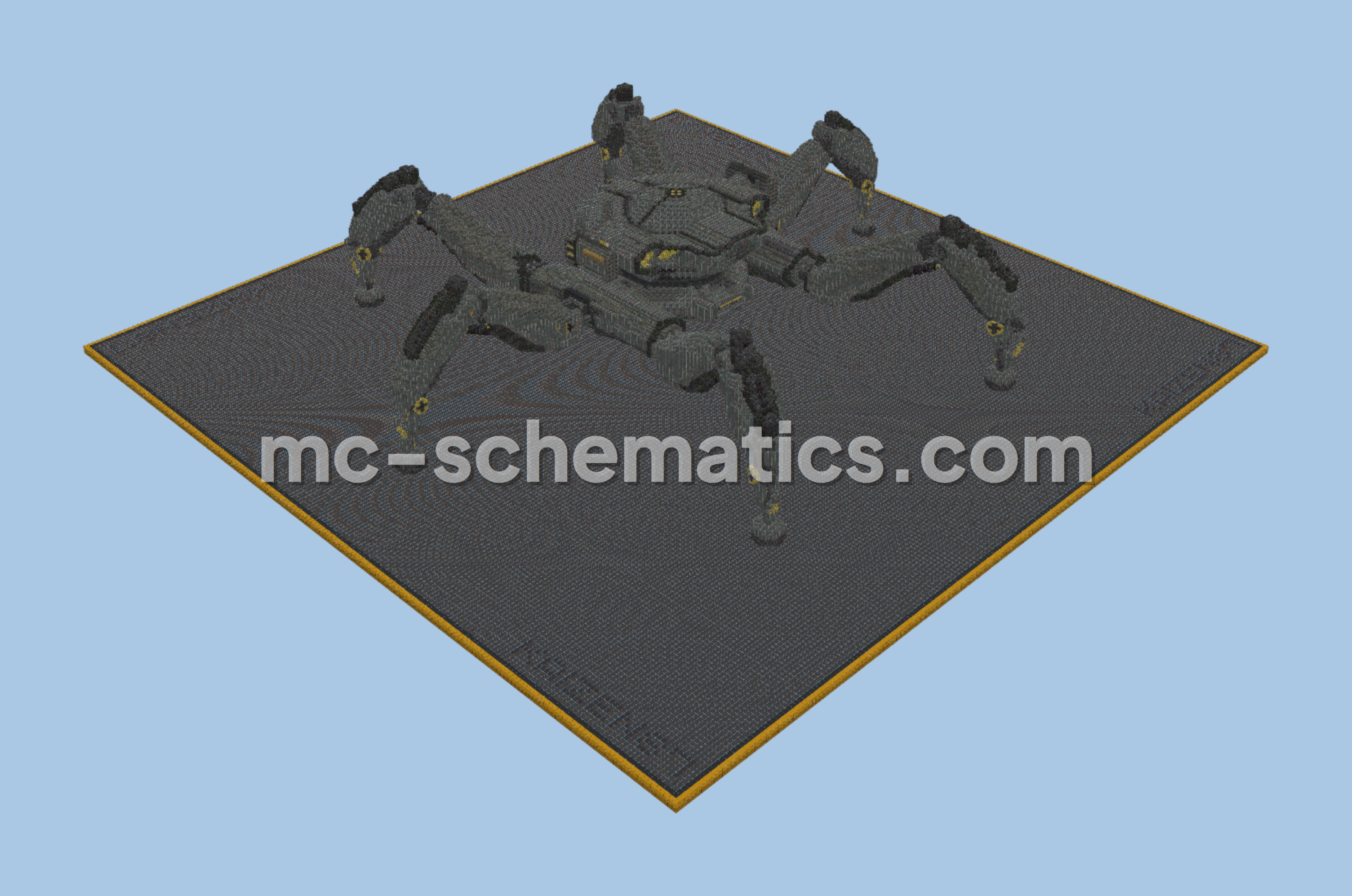 The Queen ARC Raiders Structure Minecraft schematic preview