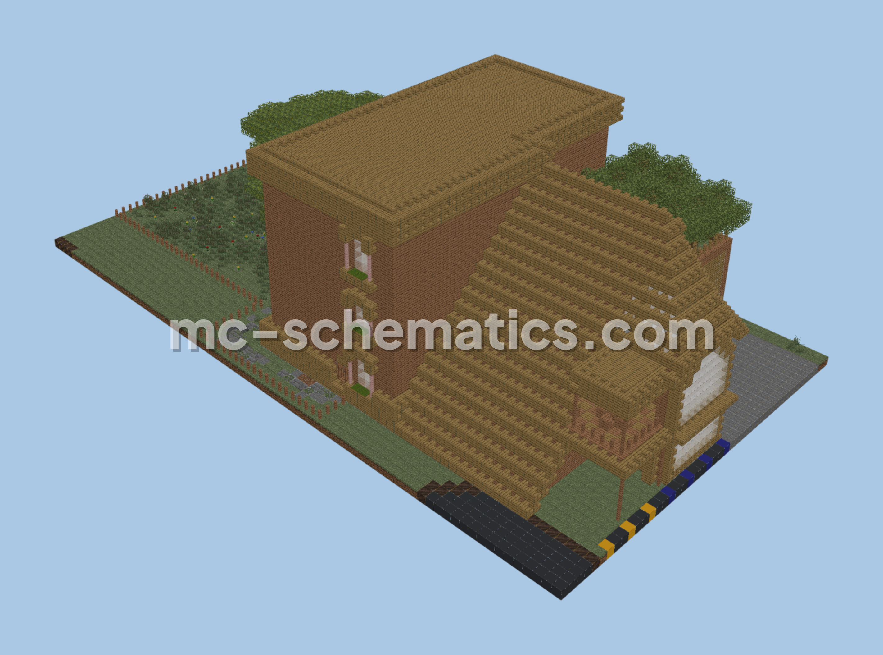 The Vannah Hotel Large Build Minecraft schematic preview