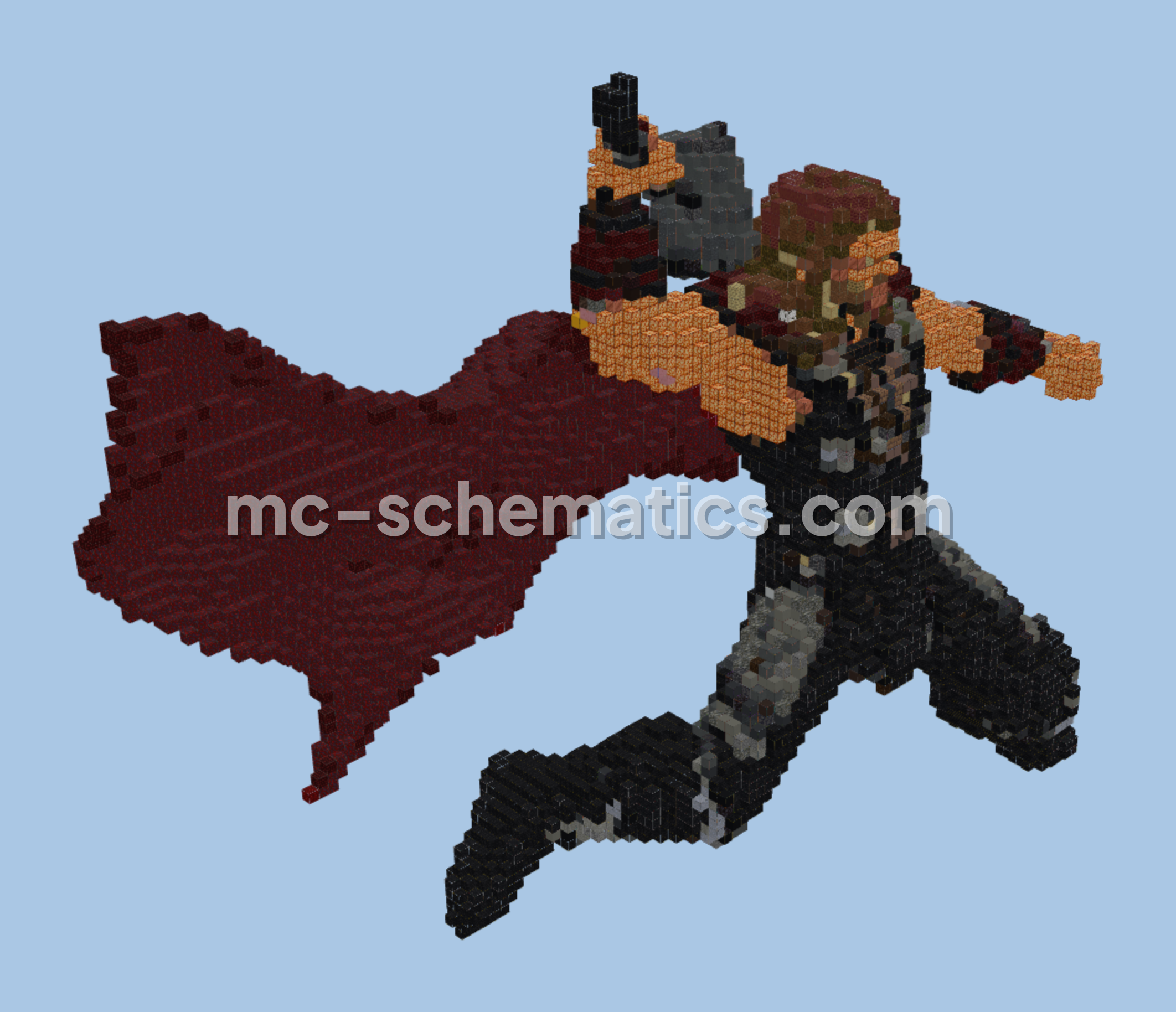 Thor Statue Minecraft schematic preview