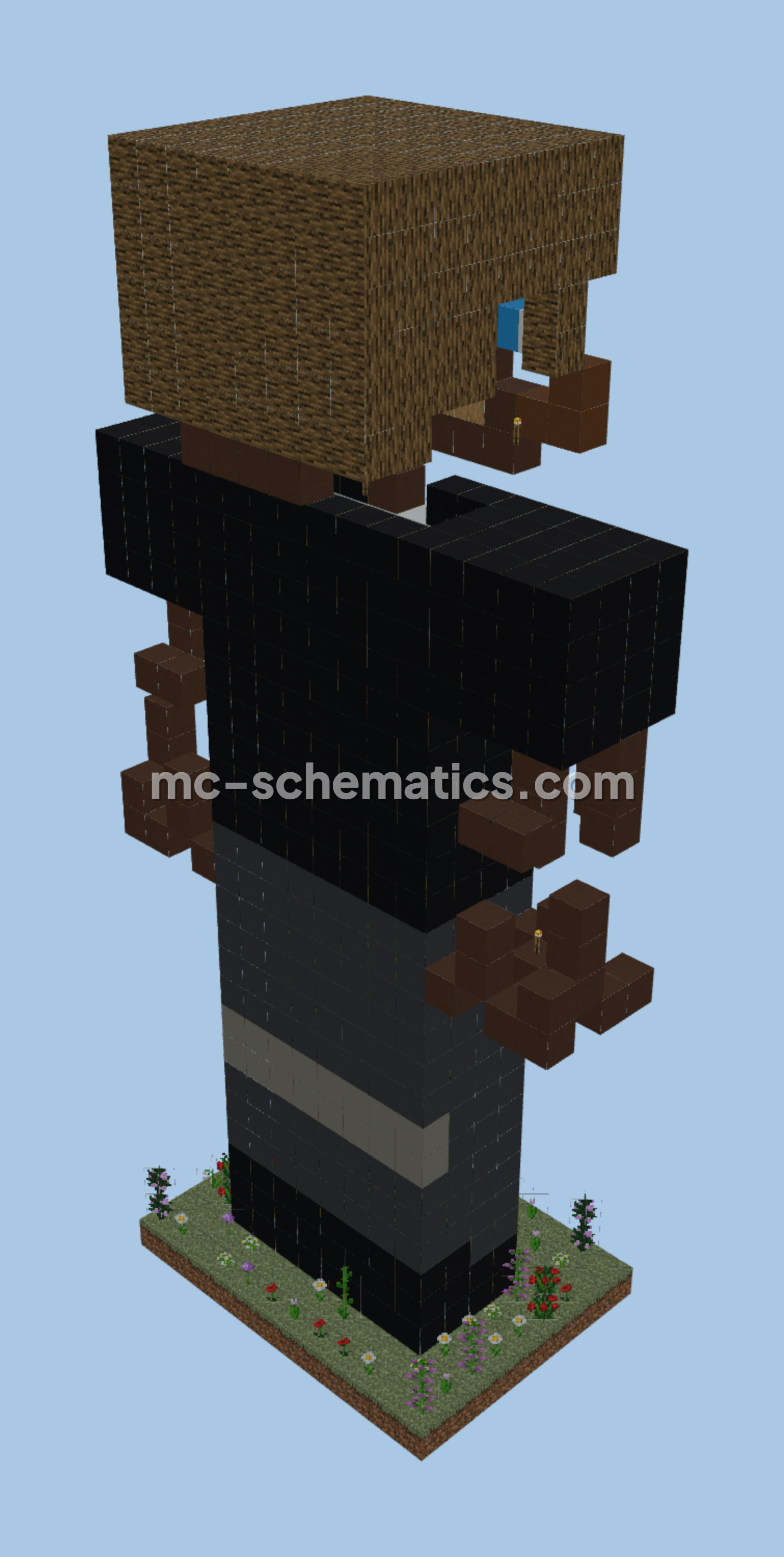 TinFoil Chef Skin Statue Minecraft schematic preview
