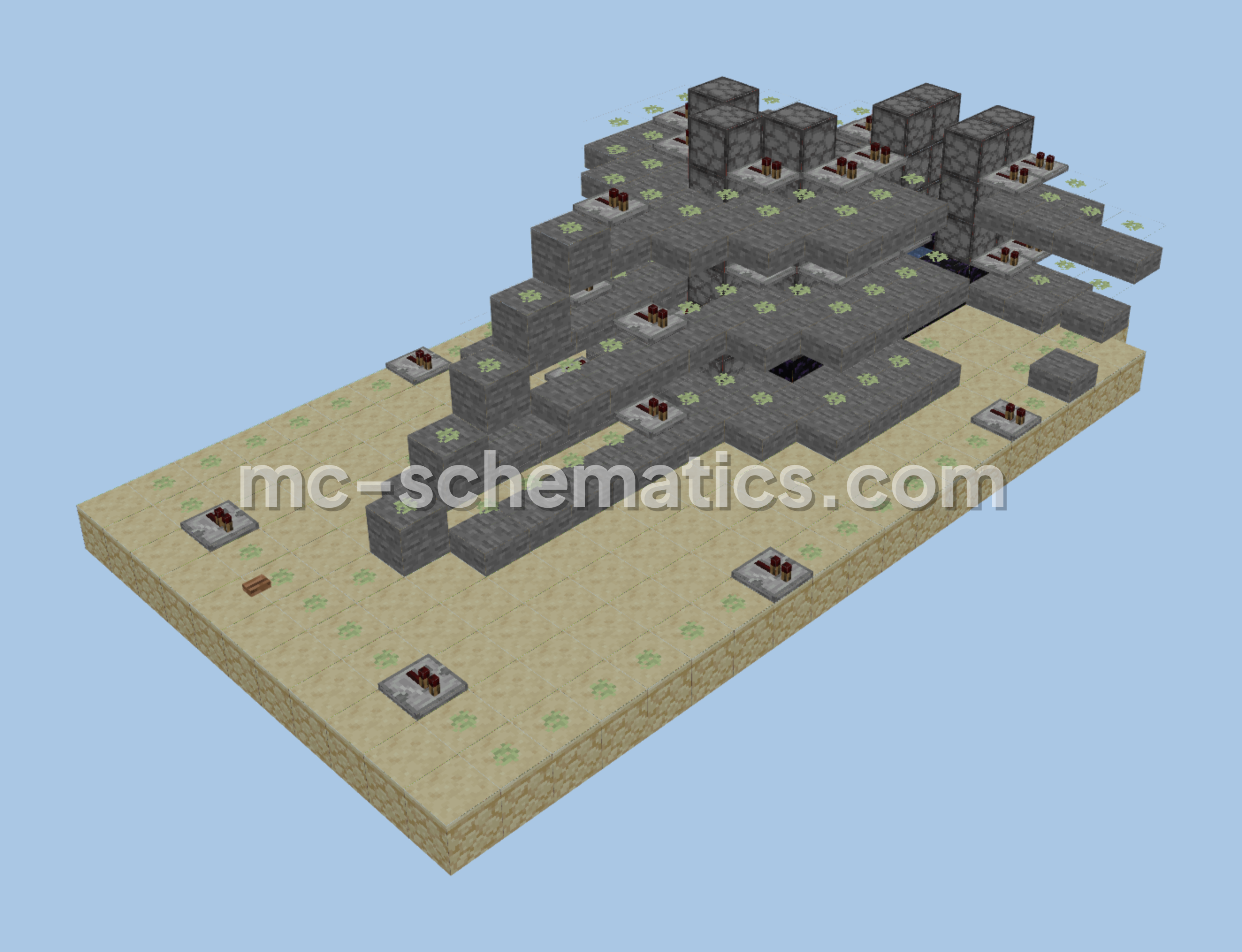 TNT Cannon Minecraft schematic preview