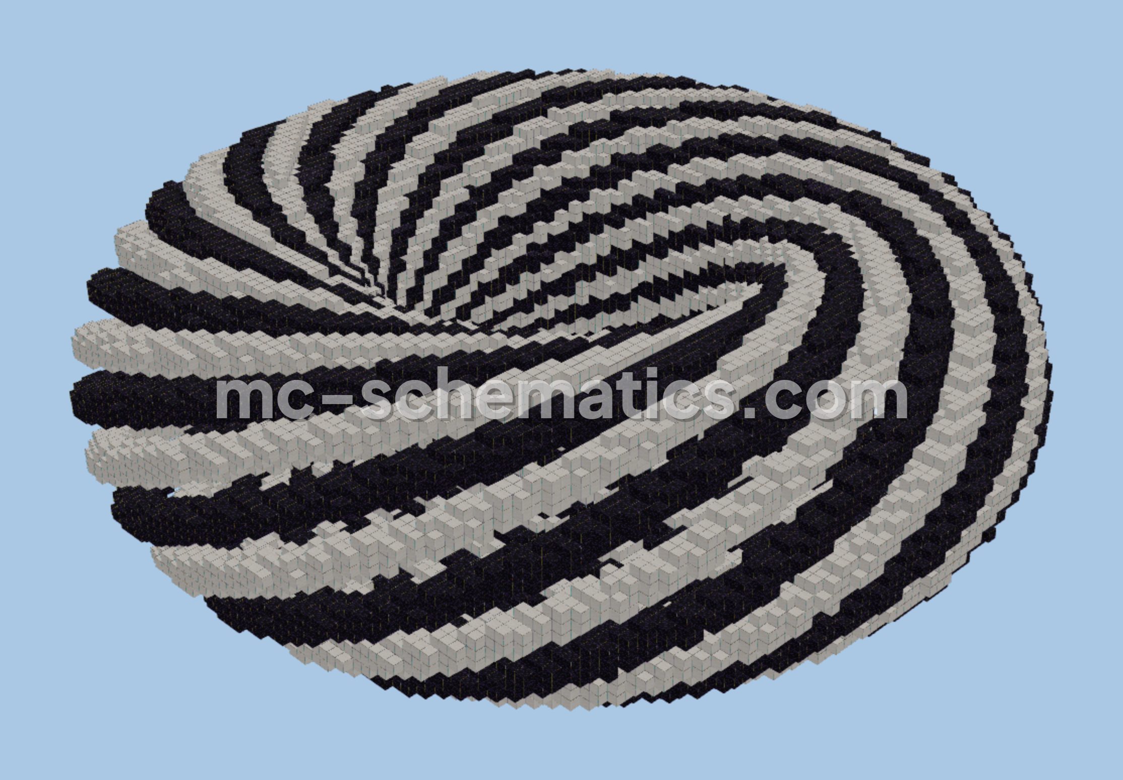 Torus Structure 24 Units Minecraft schematic preview
