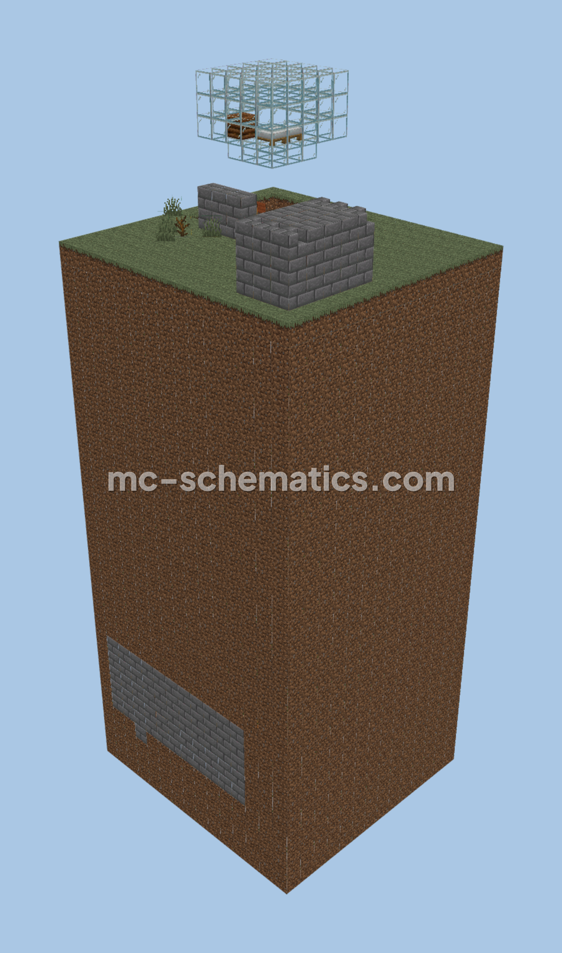 Totem Farm Structure Minecraft schematic preview