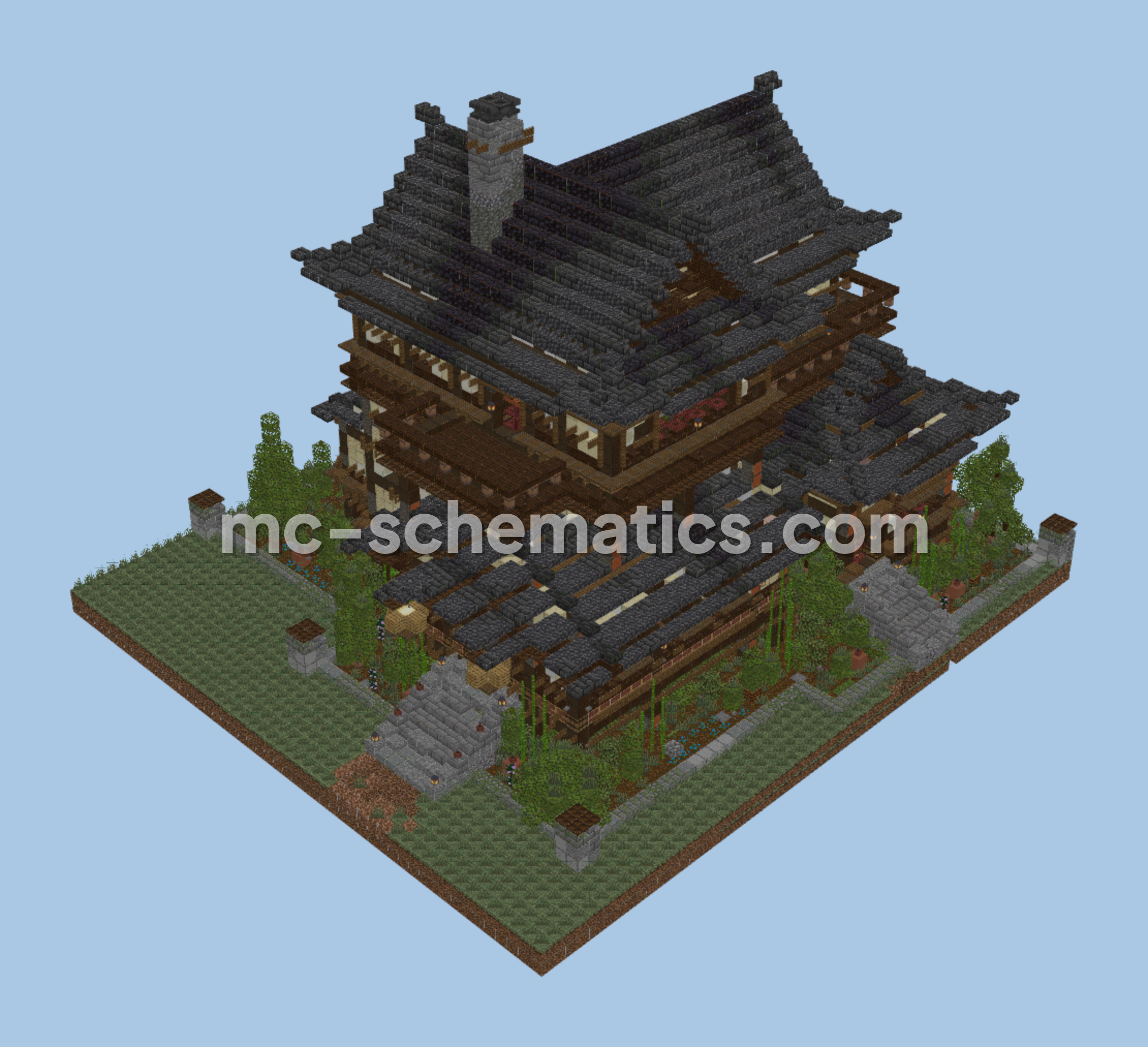 Traditional Japanese Dwelling Minecraft schematic preview