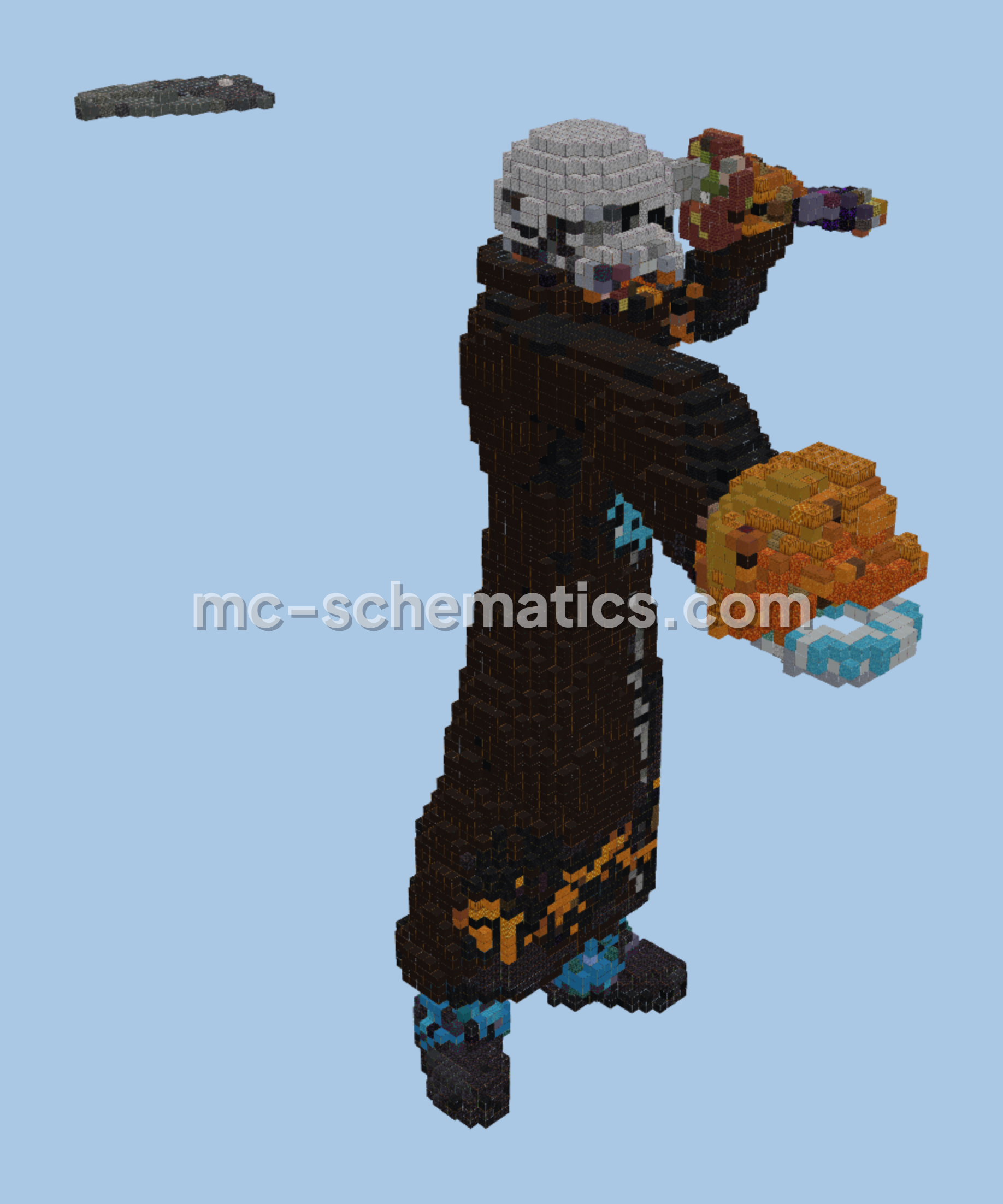 Trafalgar Law's Ship Build Minecraft schematic preview