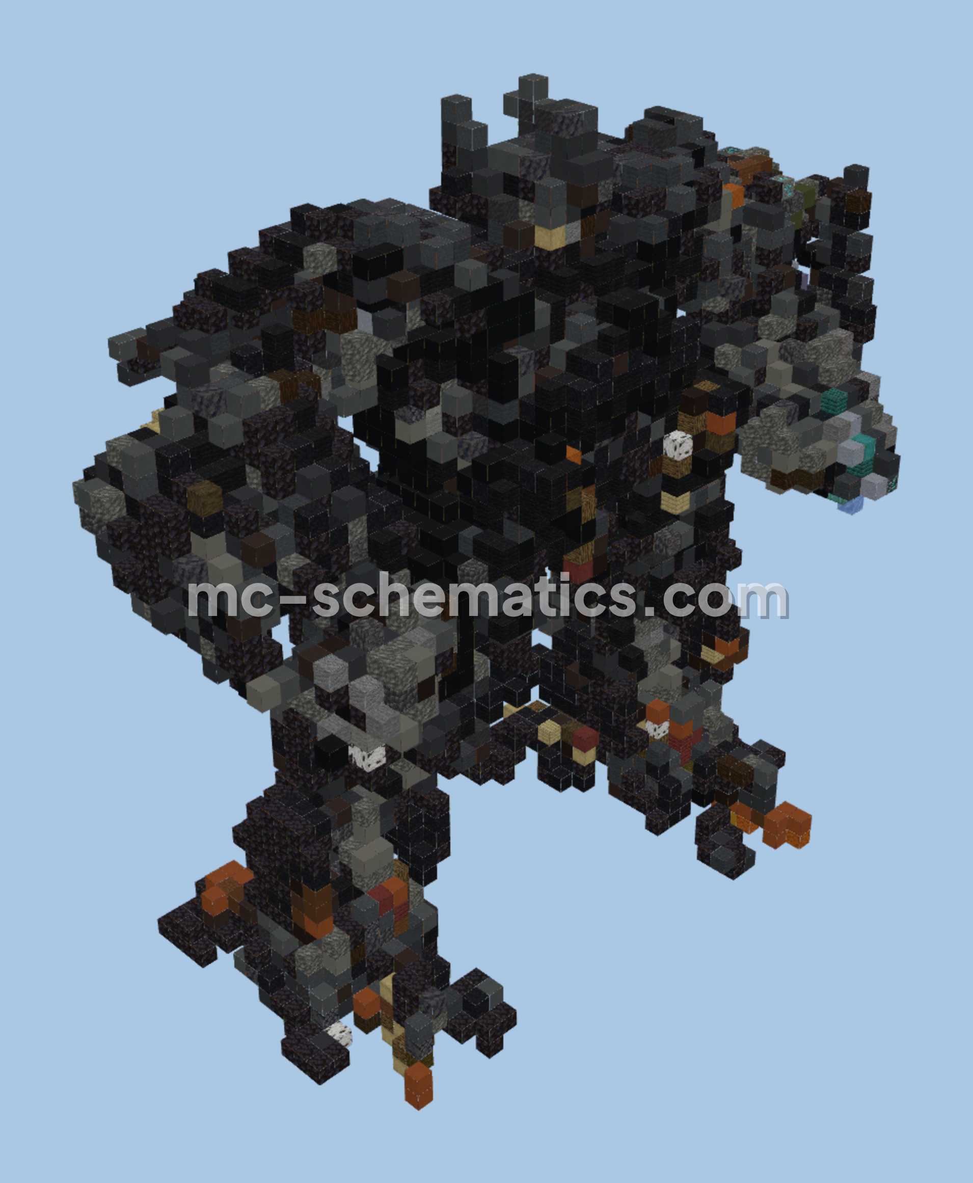 Transformers Ironhide Vehicle Minecraft schematic preview