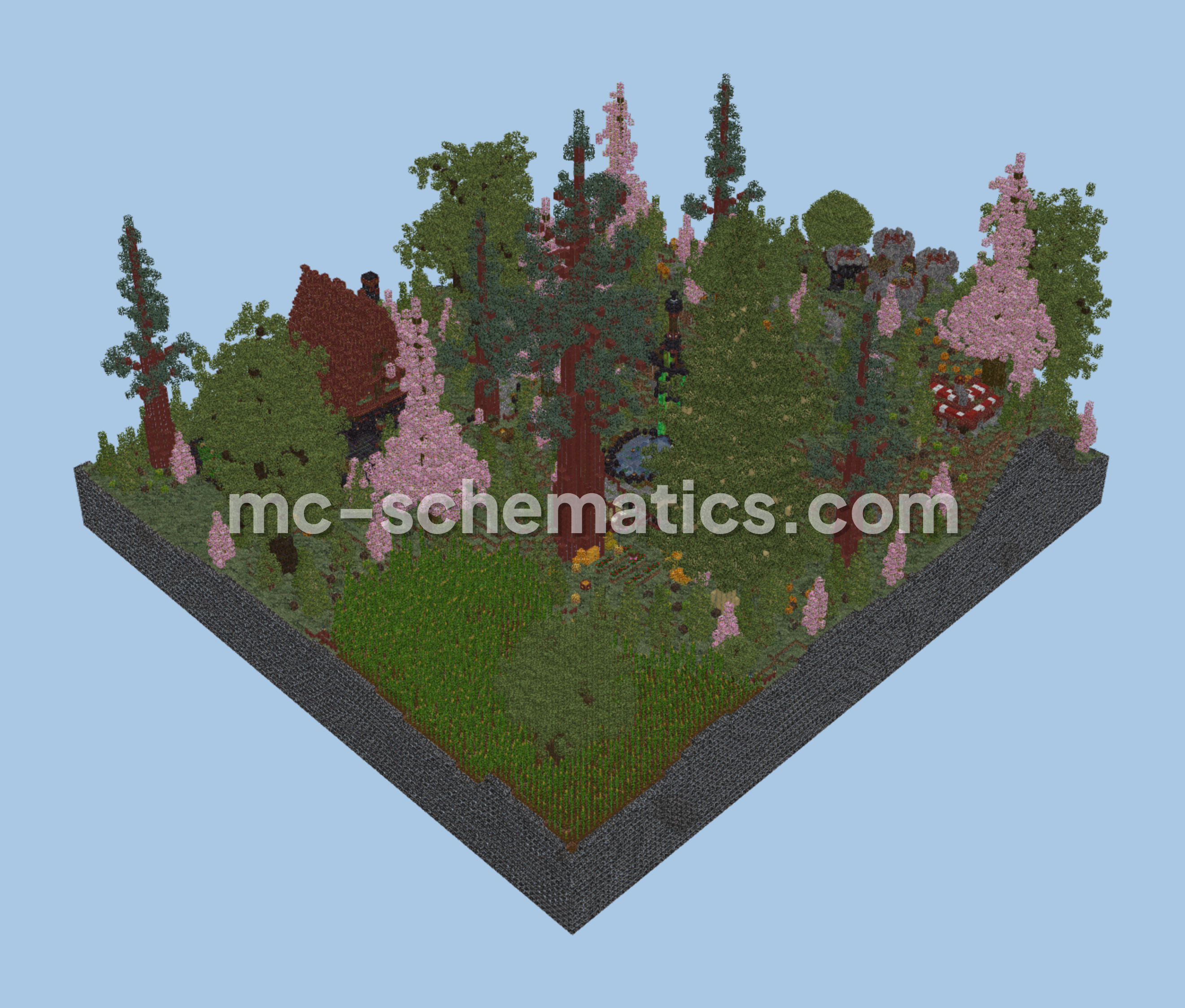 Treasure Hunt Map Concept Build Minecraft schematic preview