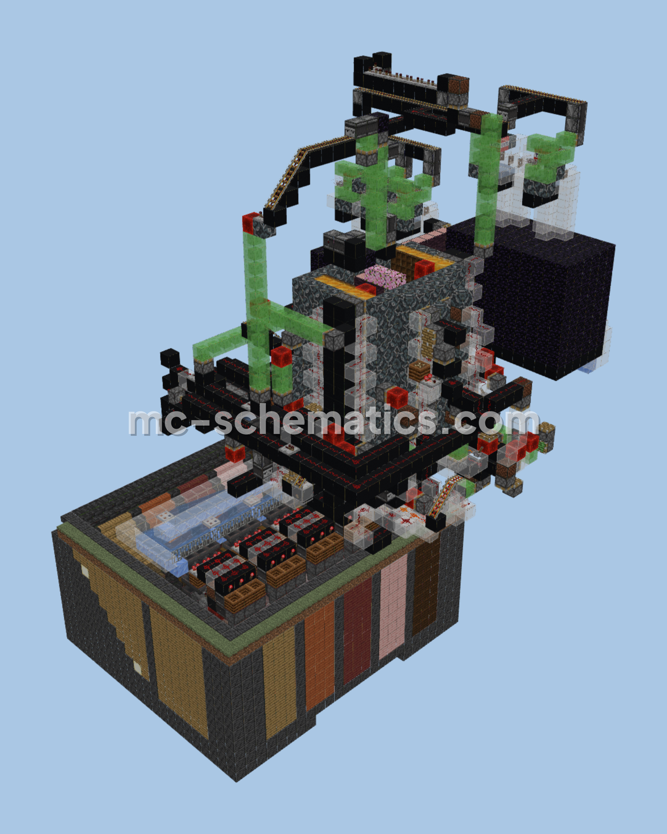 Tree Farm With Shulker Loader Minecraft schematic preview