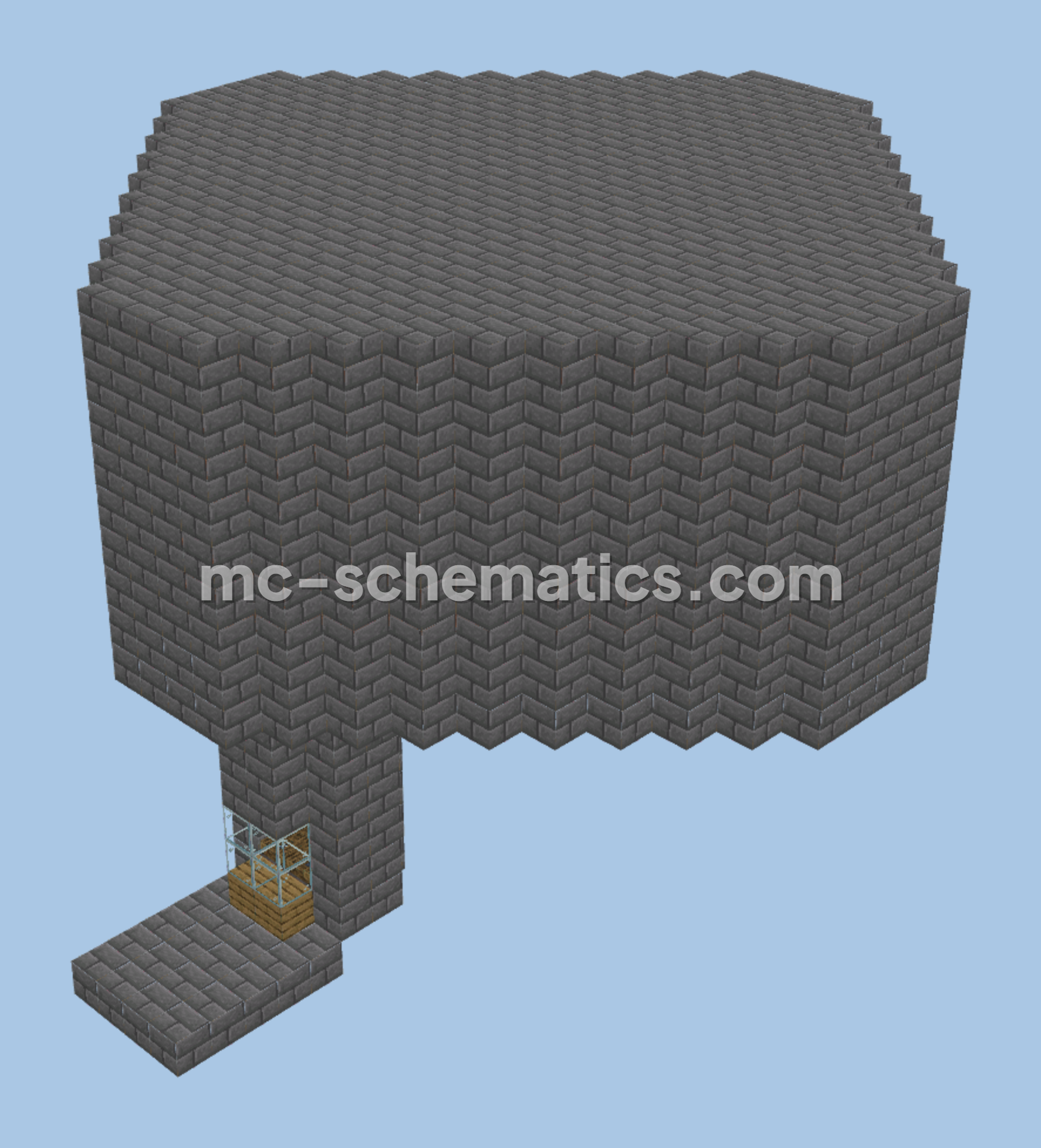 Triple Layer Creeper Farm Minecraft schematic preview