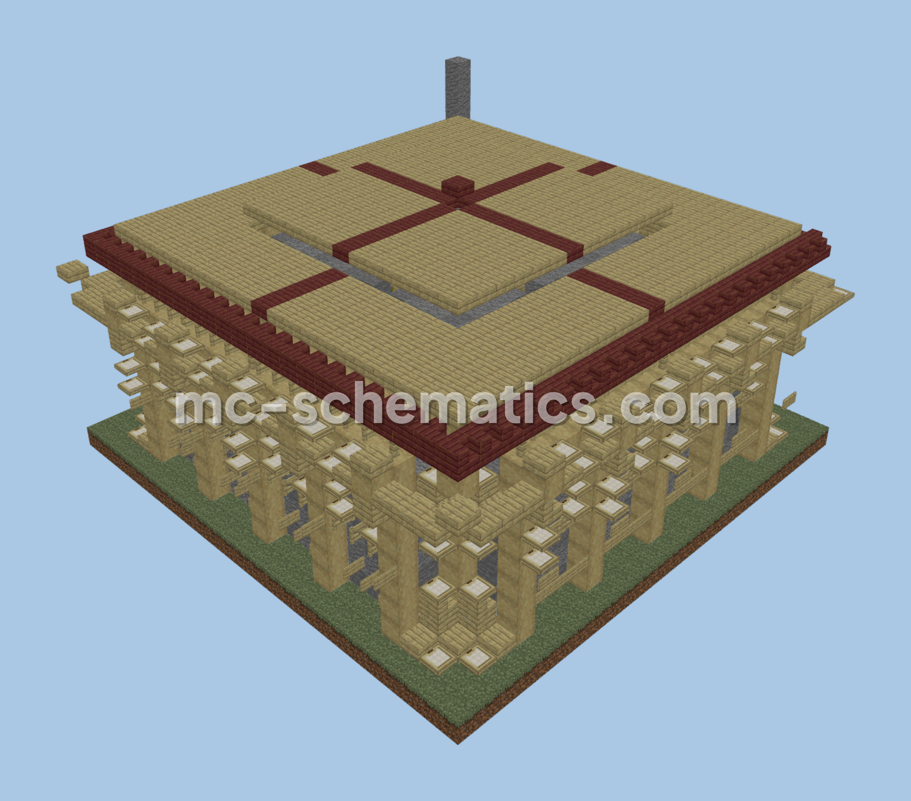 Turtle Library Minecraft schematic preview