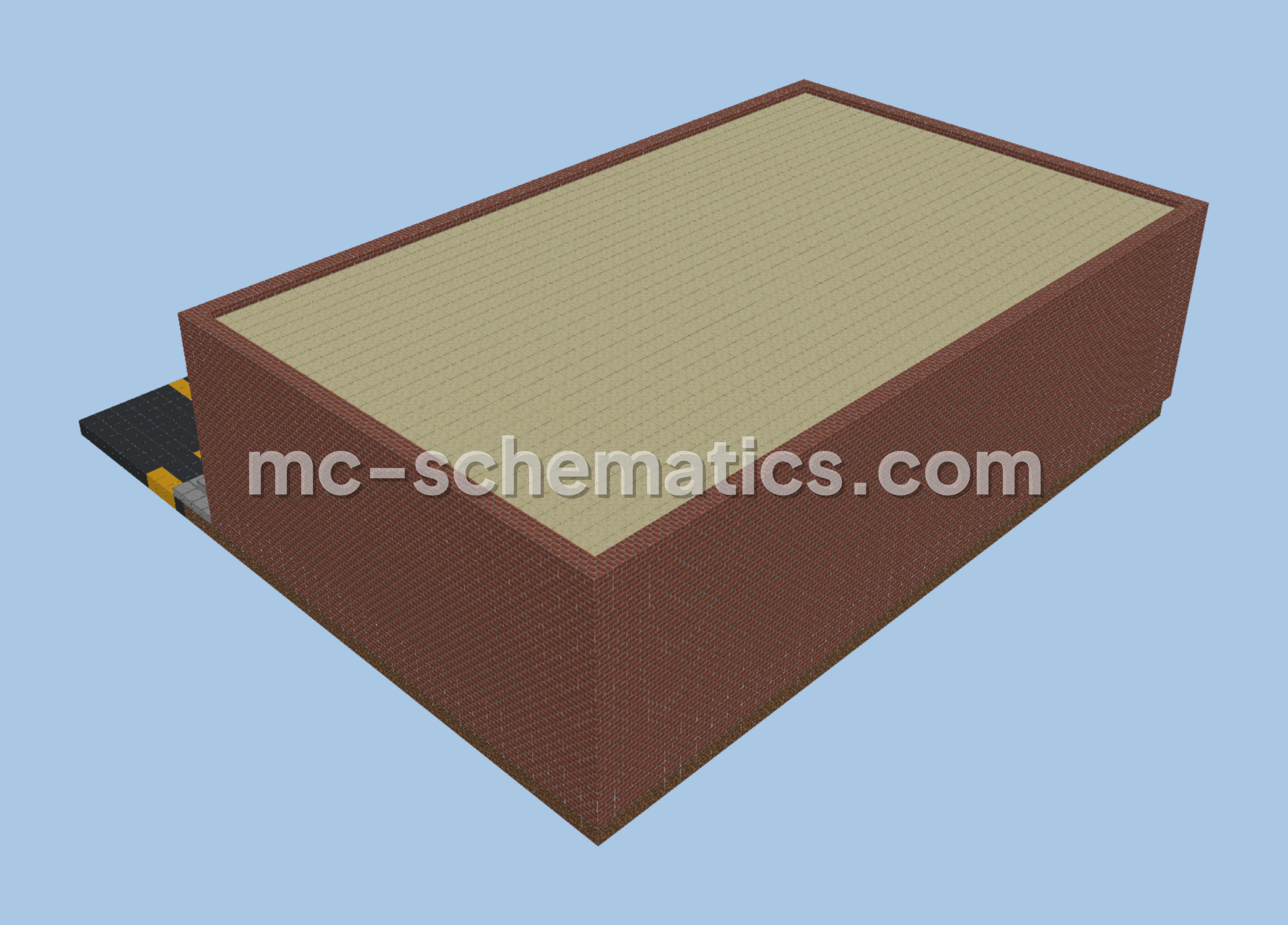 Two-Story Library Building Minecraft schematic preview