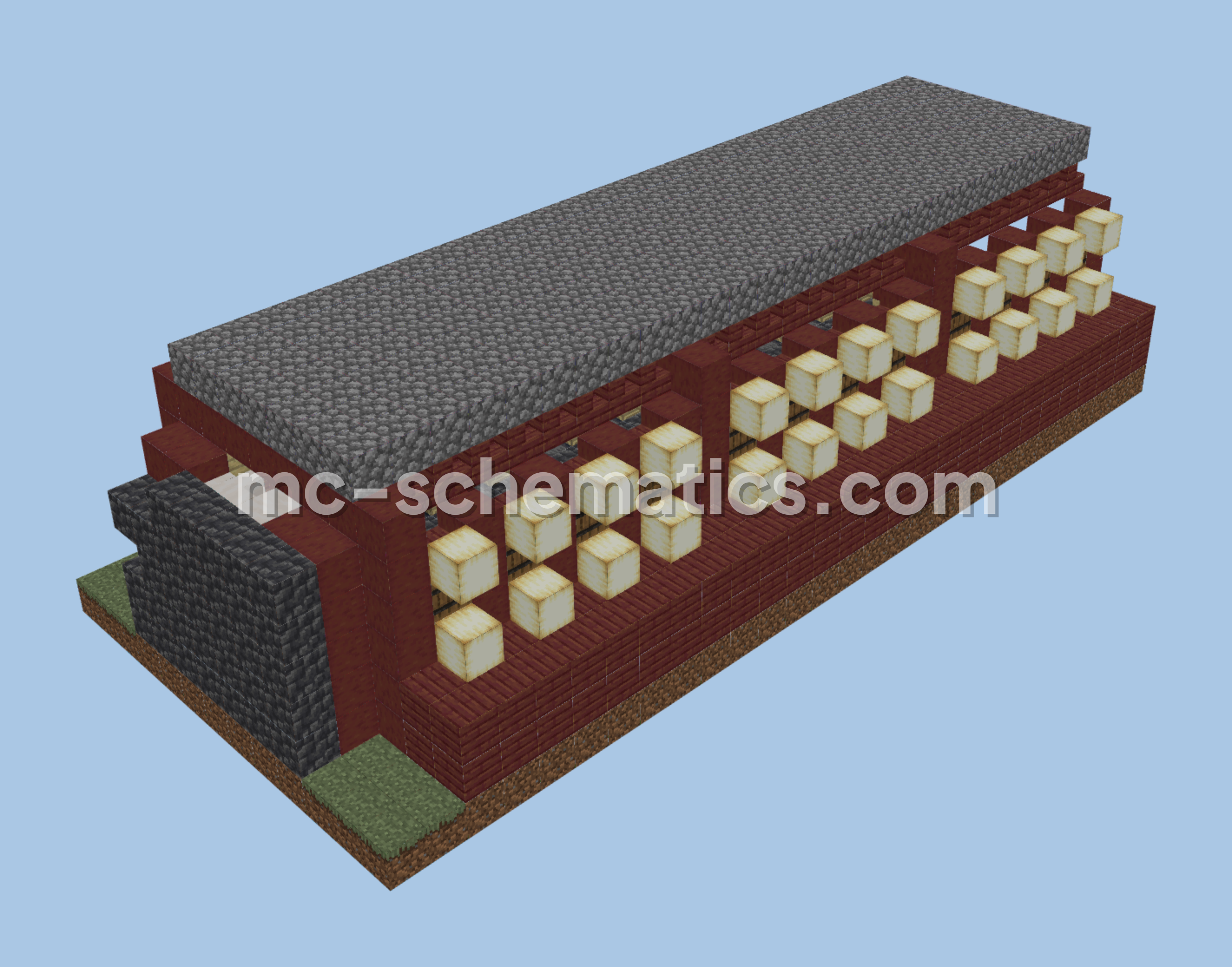Underground Villager Trading Hub Minecraft schematic preview