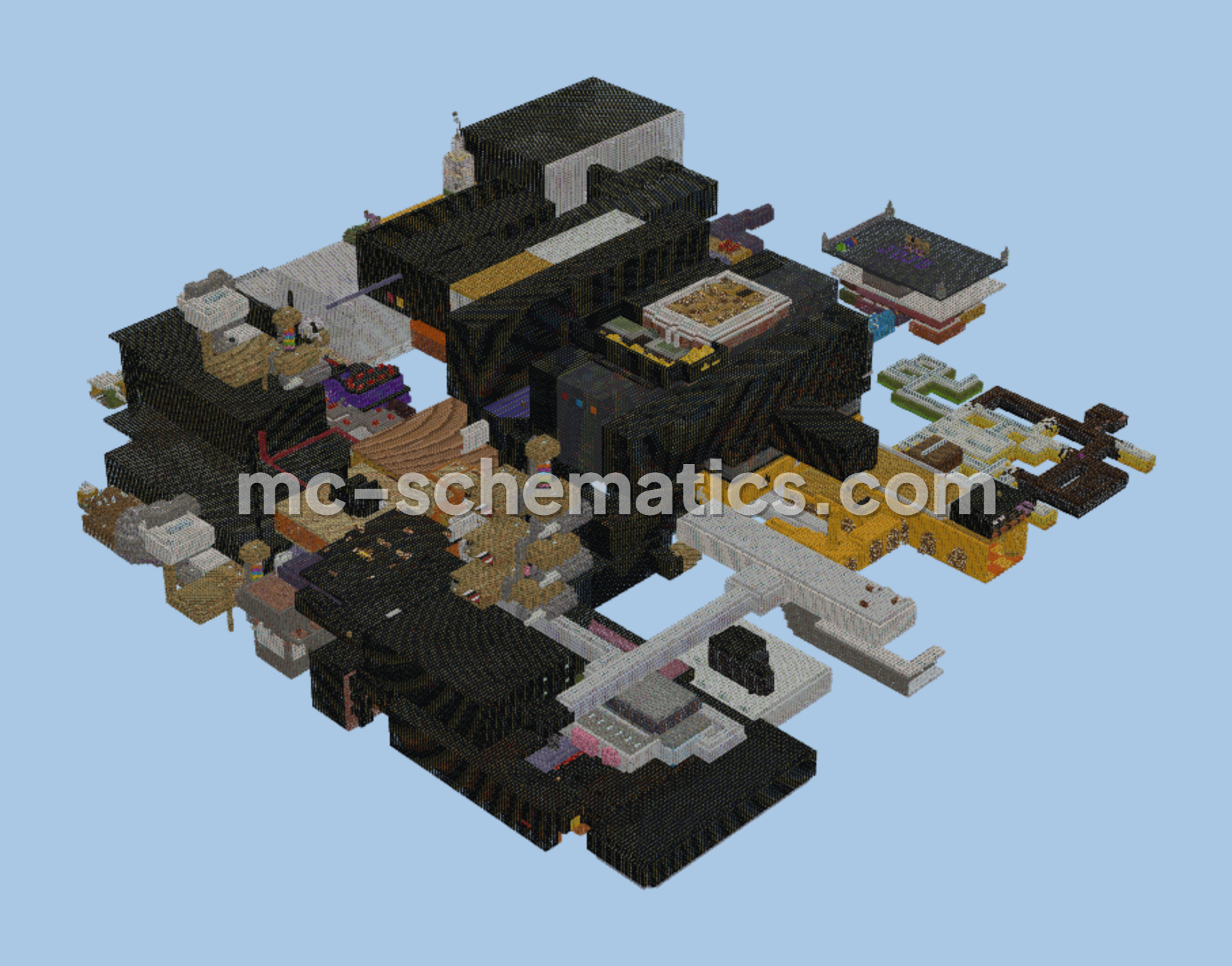 Undertale Themed Parkour Map Minecraft schematic preview