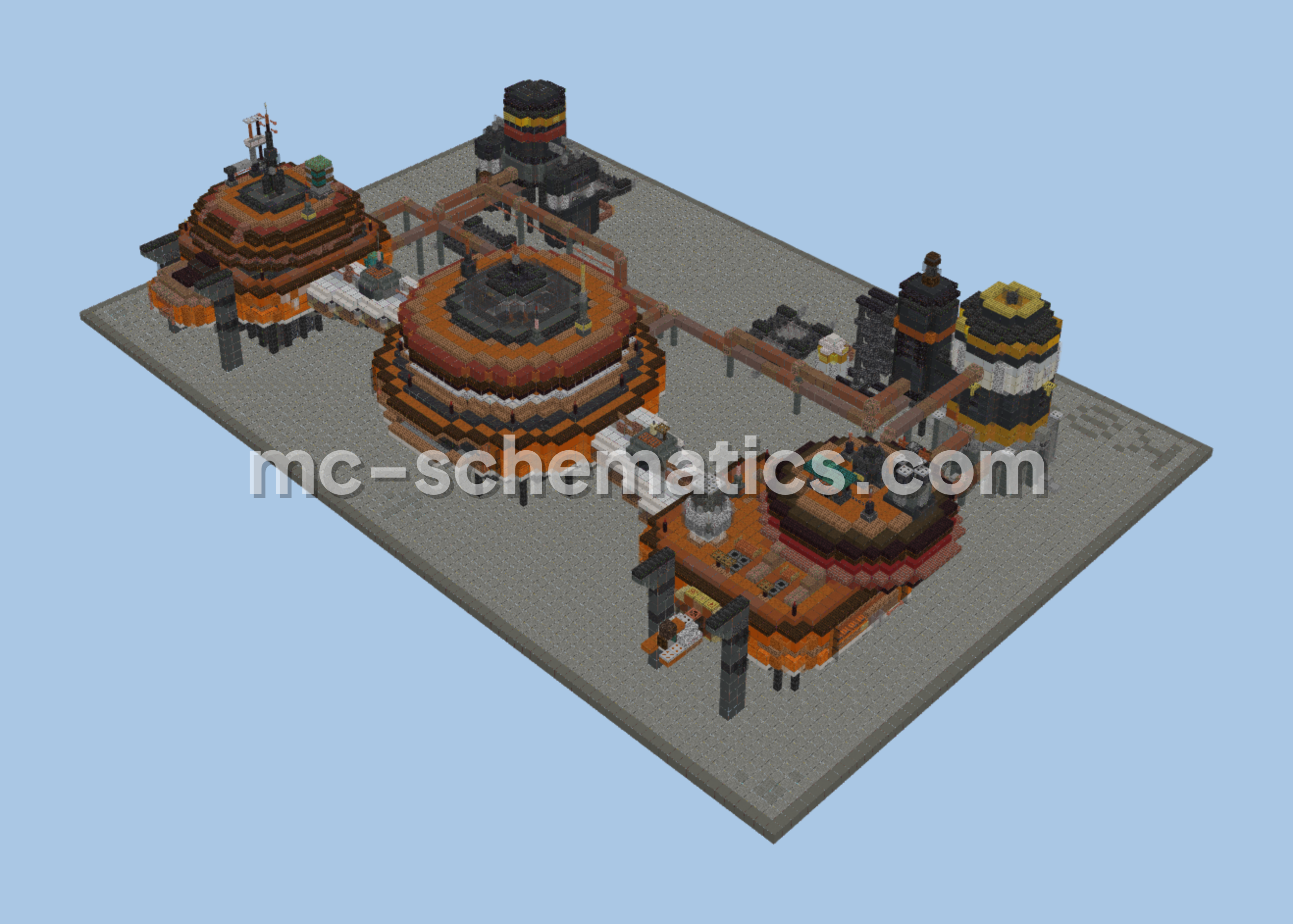 Underwater Base Design Minecraft schematic preview