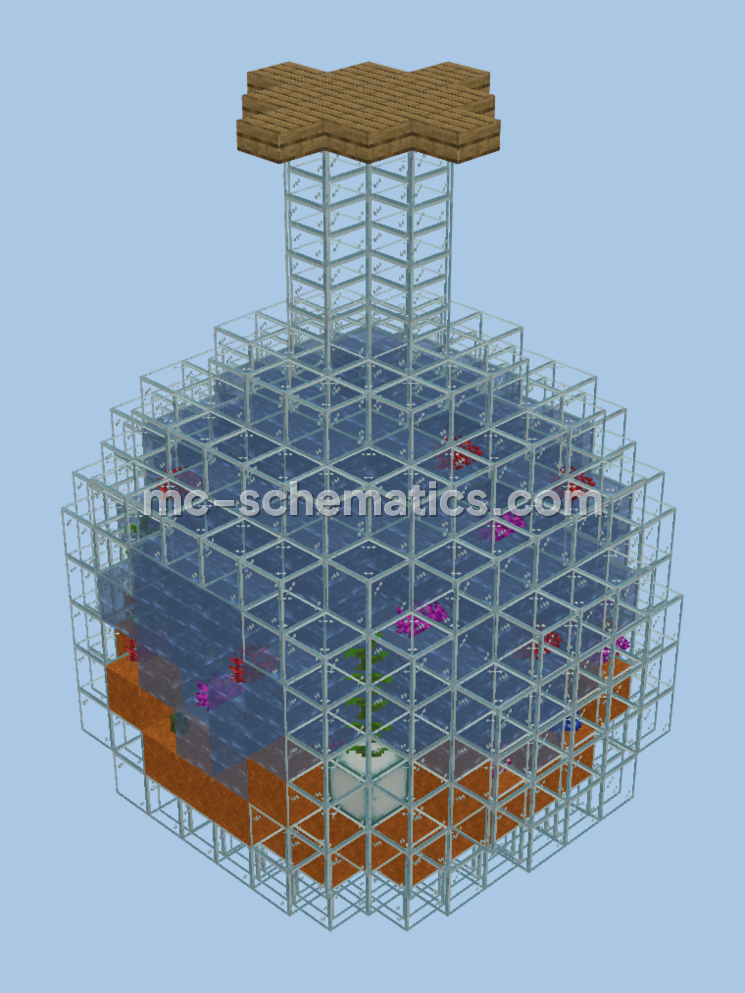 Miniature Underwater World Minecraft schematic preview