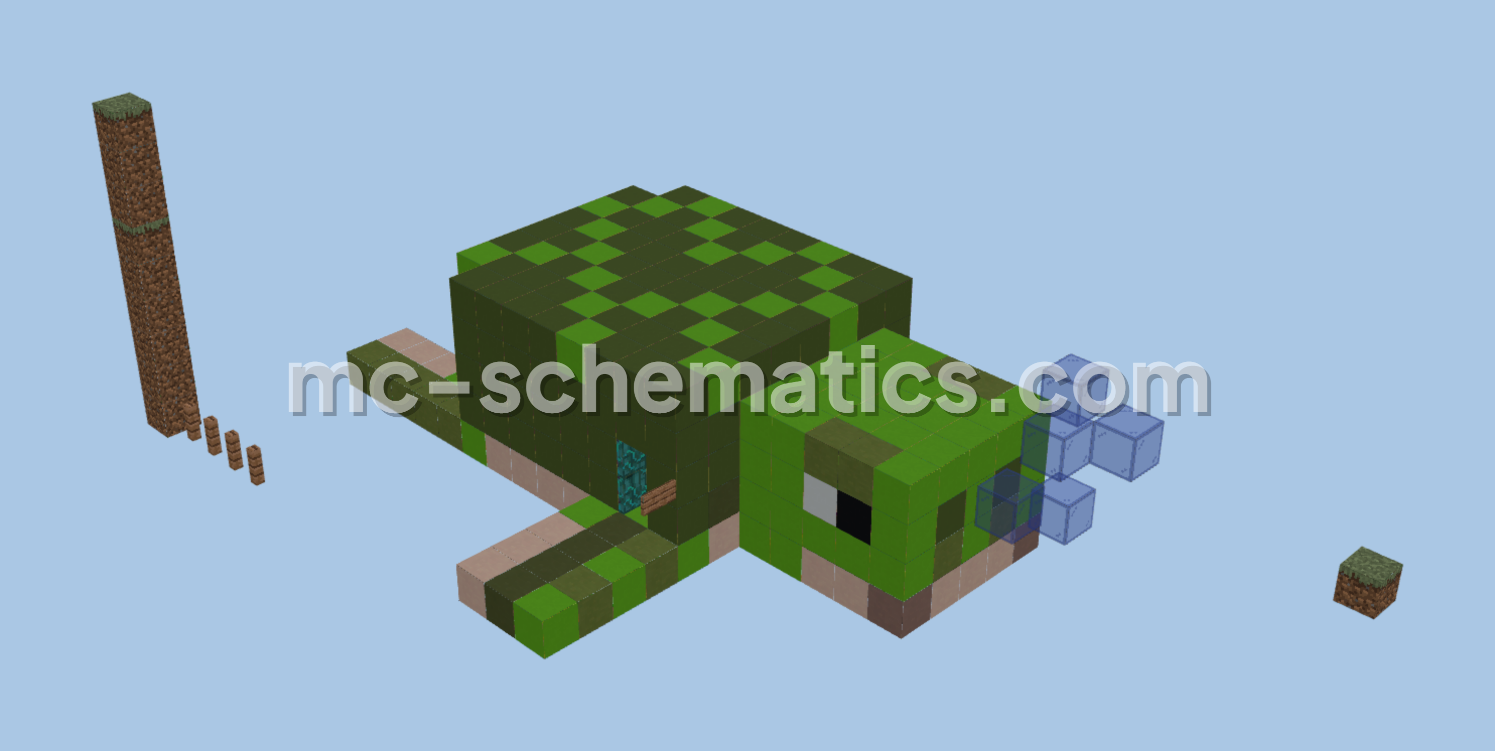 Unique Turtle House Minecraft schematic preview