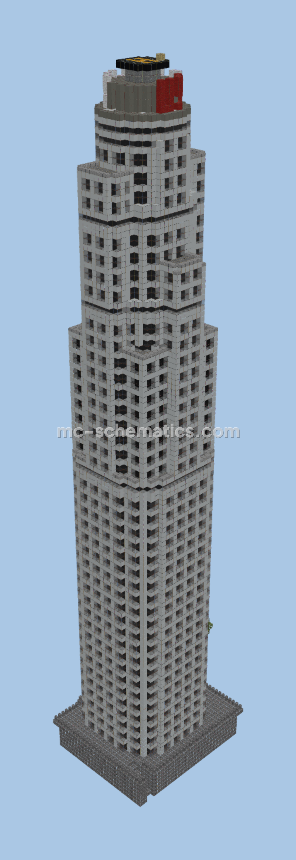US Bank Building Schematic Minecraft schematic preview
