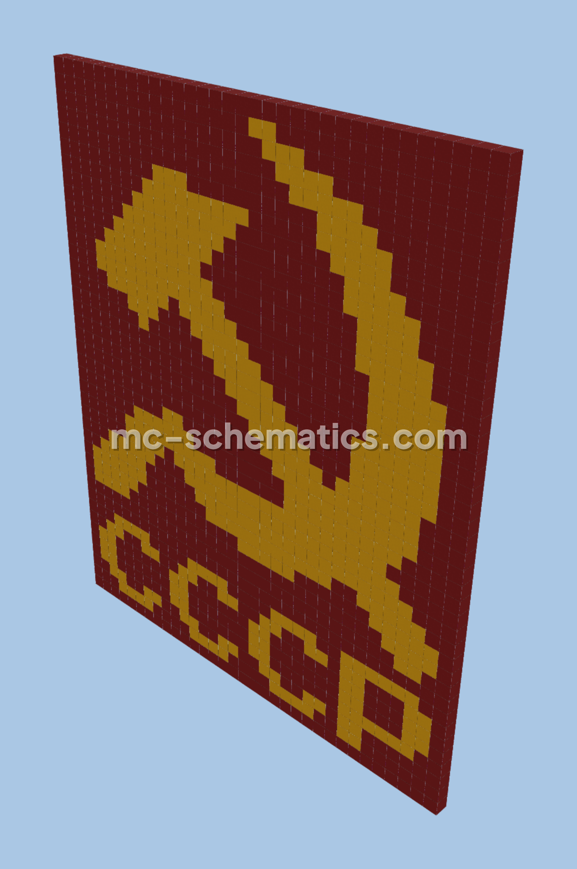 USSR Emblem Pixel Art Minecraft schematic