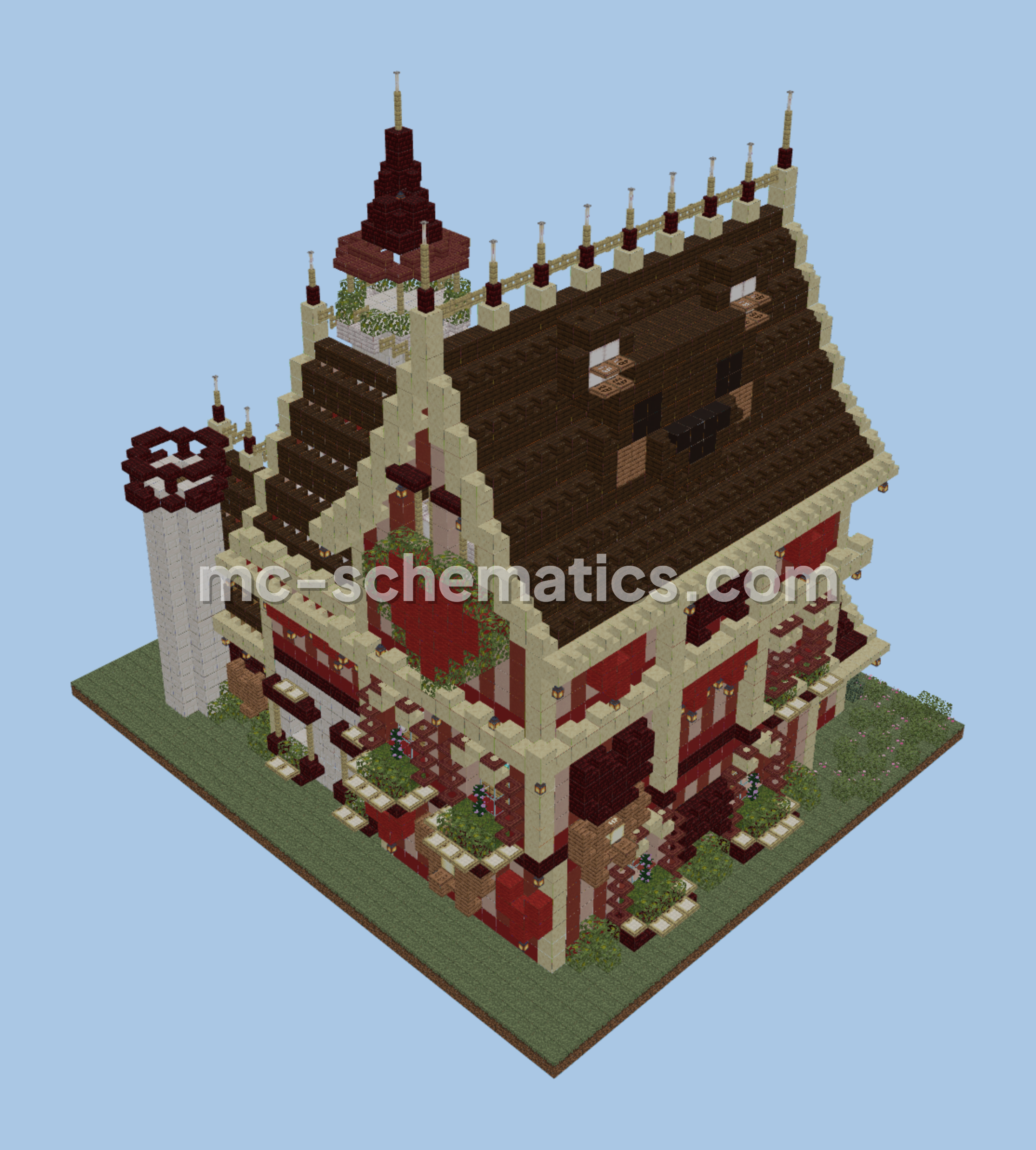 Valentine's Day House Minecraft schematic preview