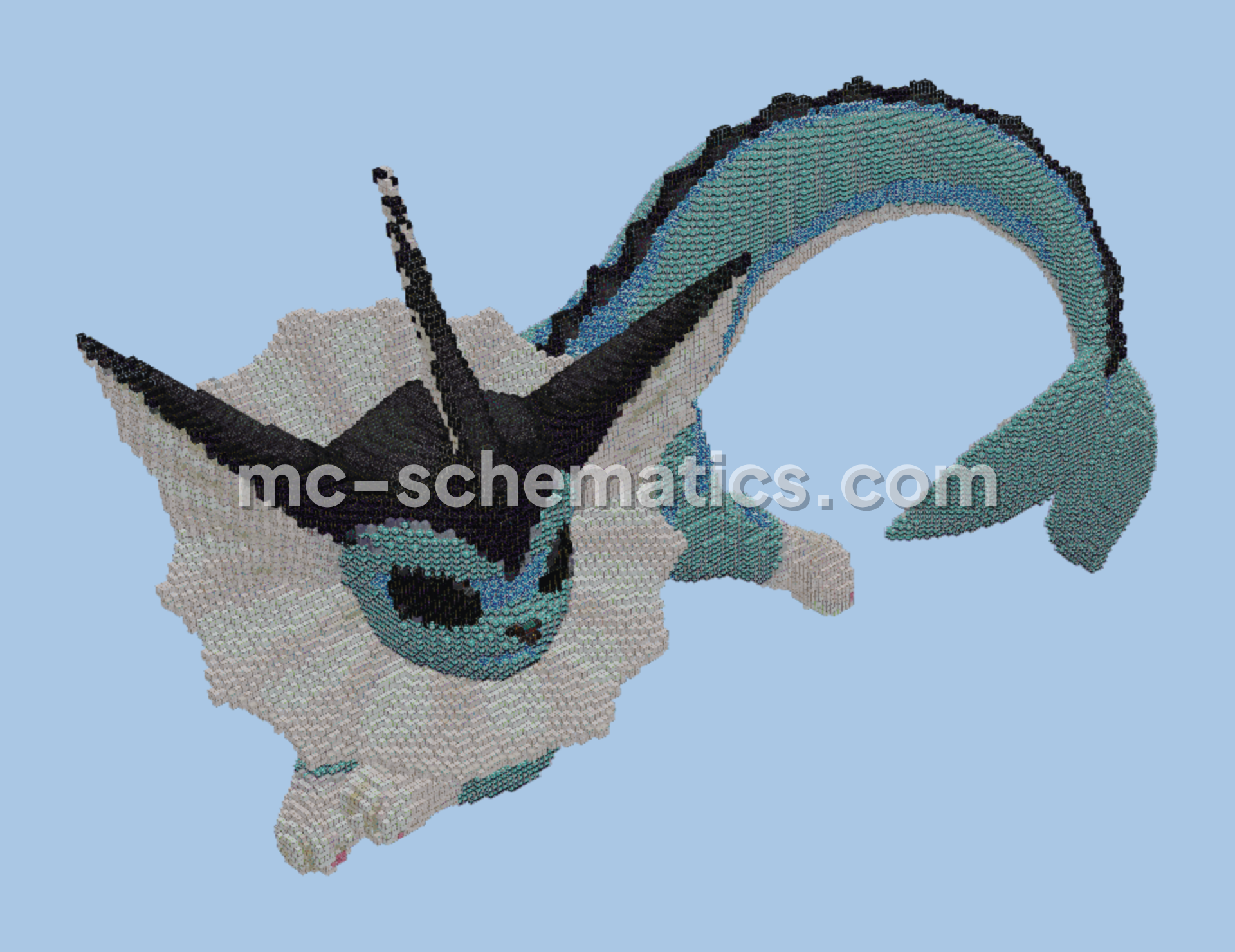 Vaporeon Statue Minecraft schematic preview