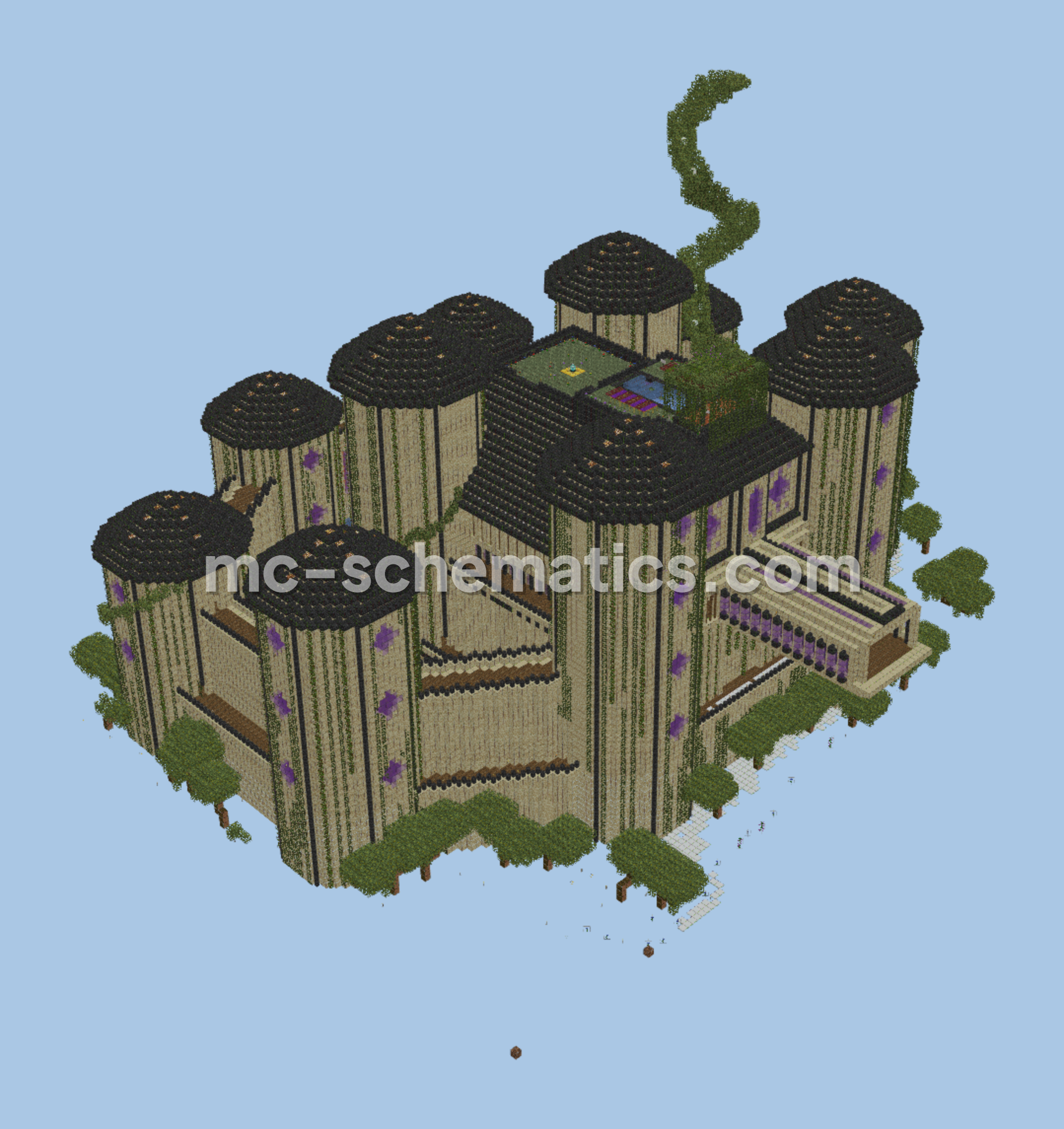 Vegetta777 Planet Castle Recreation Minecraft schematic preview