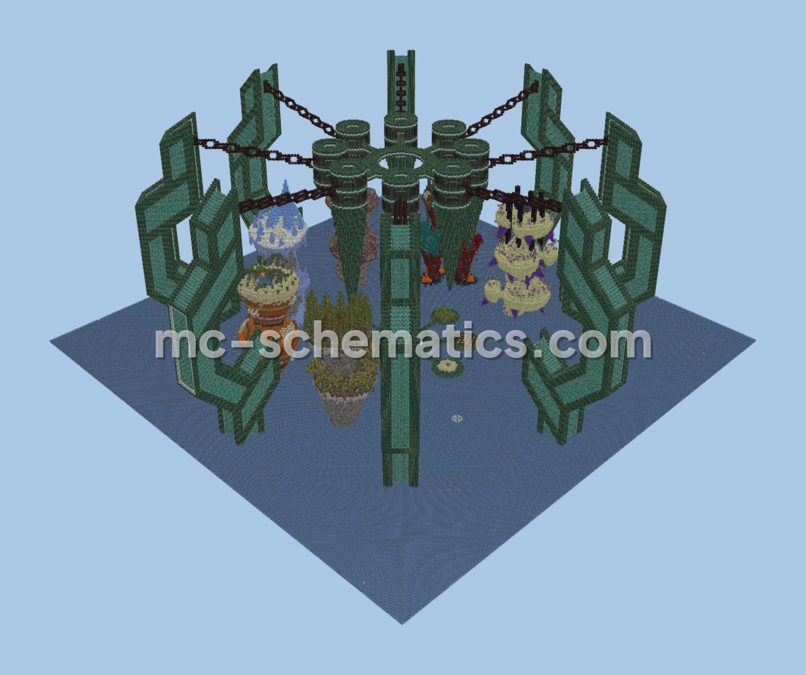 Vesko Base Structure Minecraft schematic preview