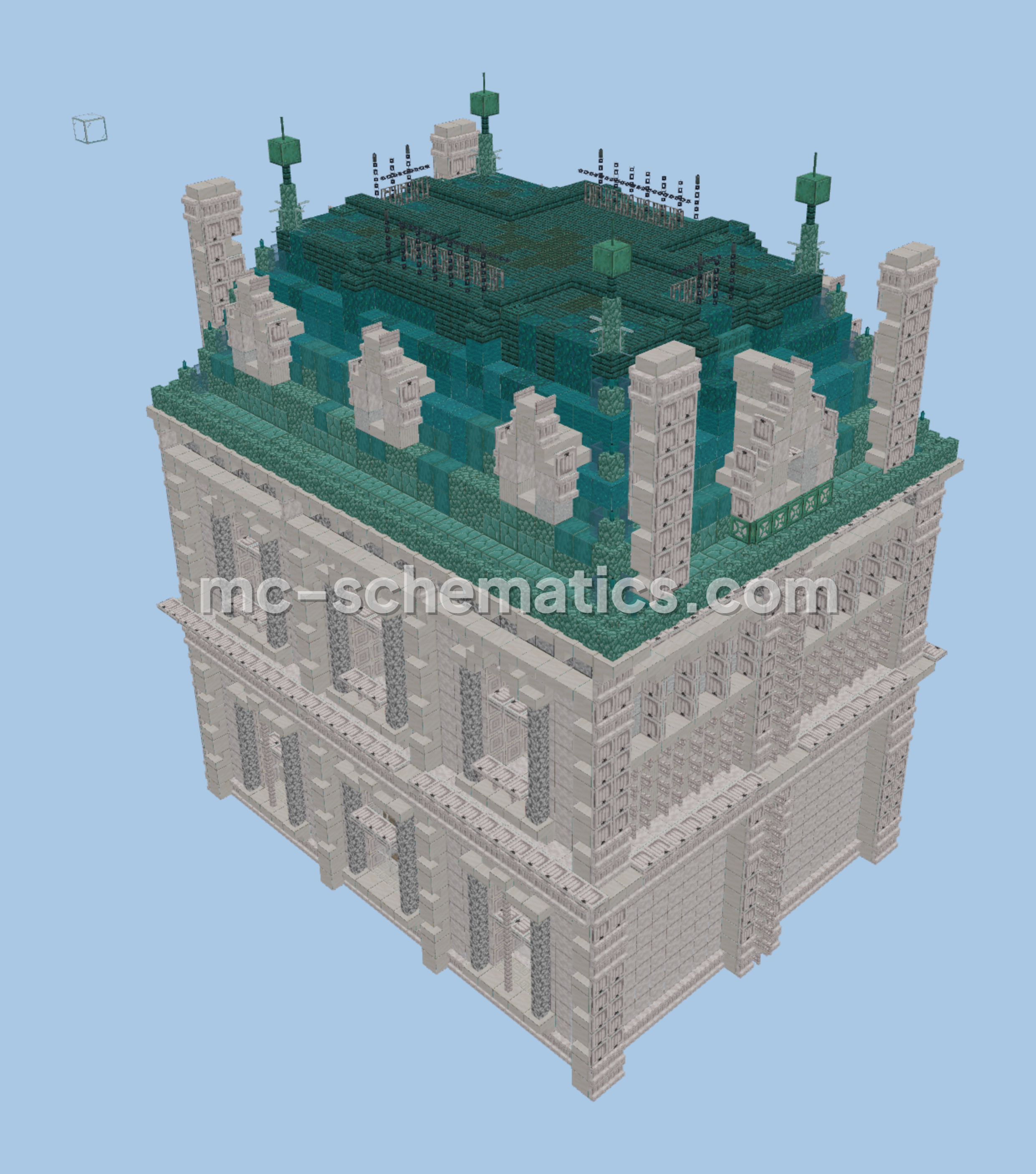 Victorian Style House Structure Minecraft schematic preview