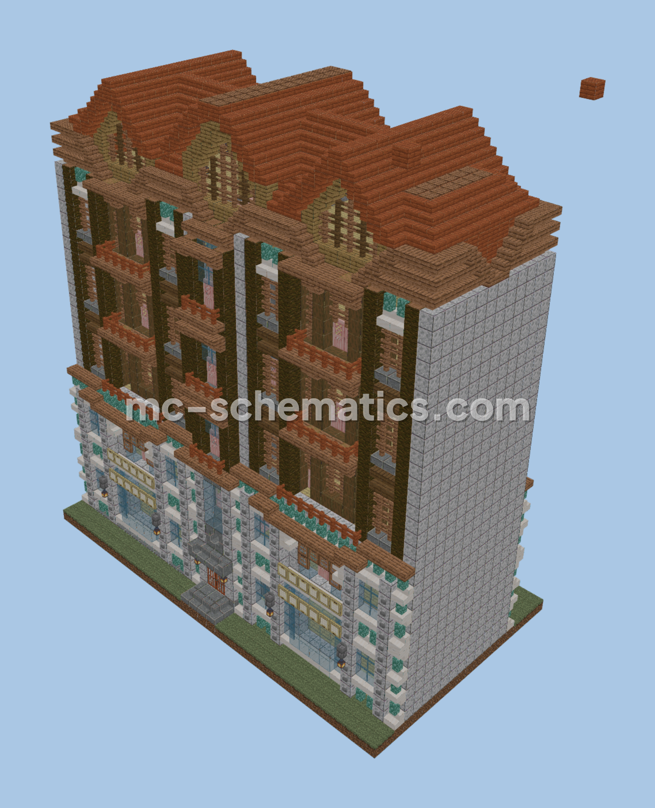 Vienna Street House 74 Minecraft schematic preview