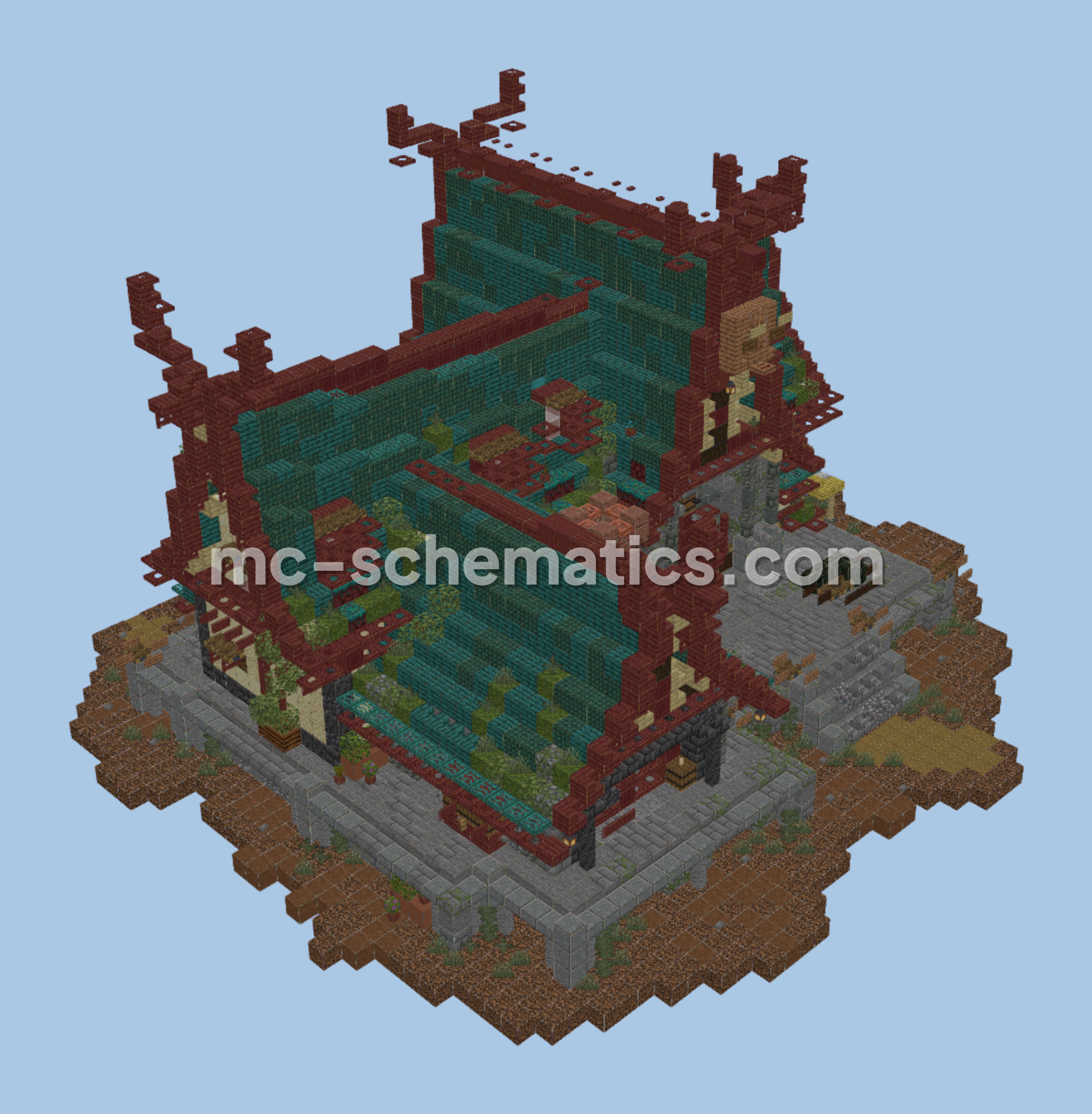 Cozy Viking House With Interior Minecraft schematic preview