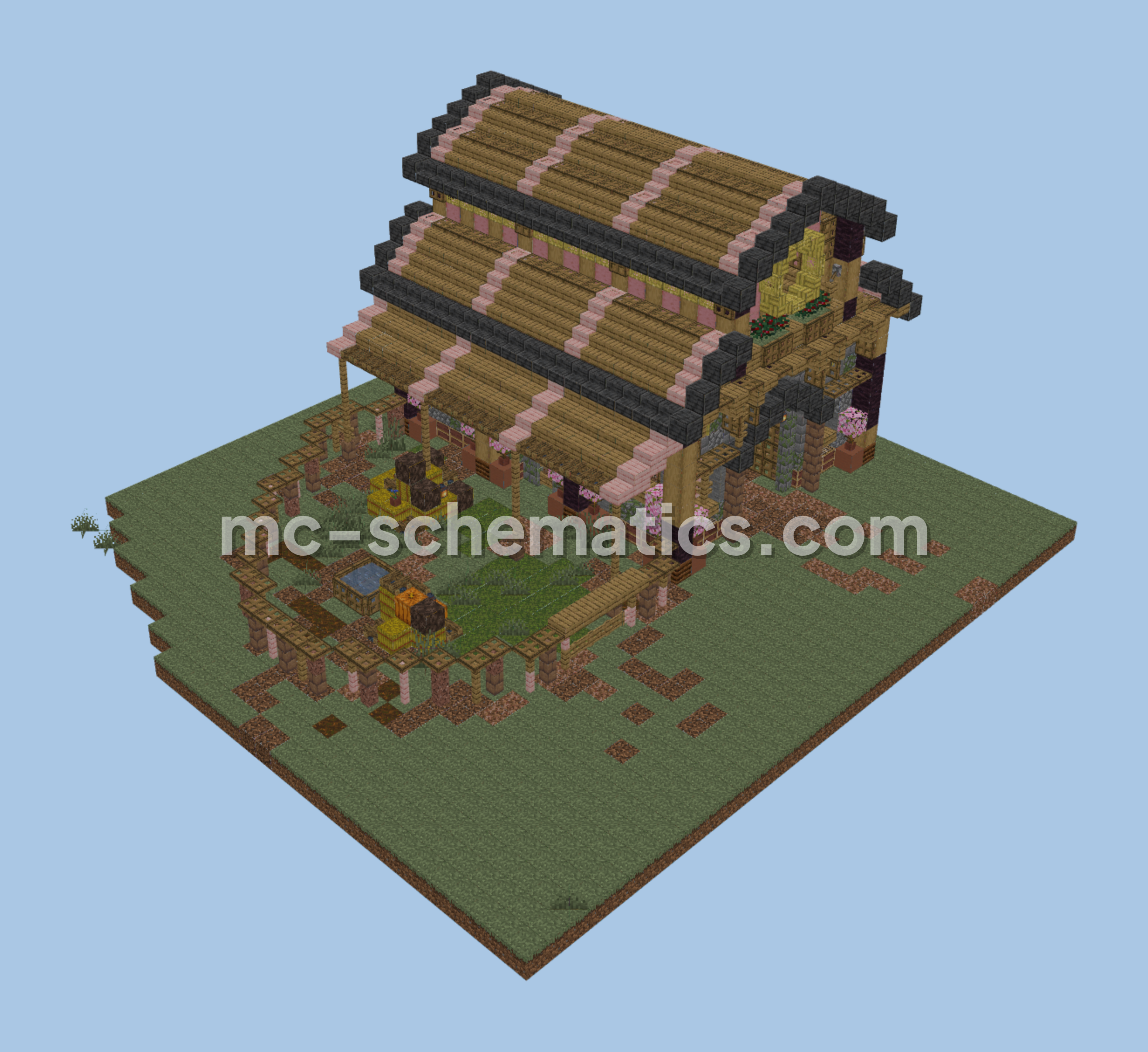 Village Barn Transformation Minecraft Build Minecraft schematic