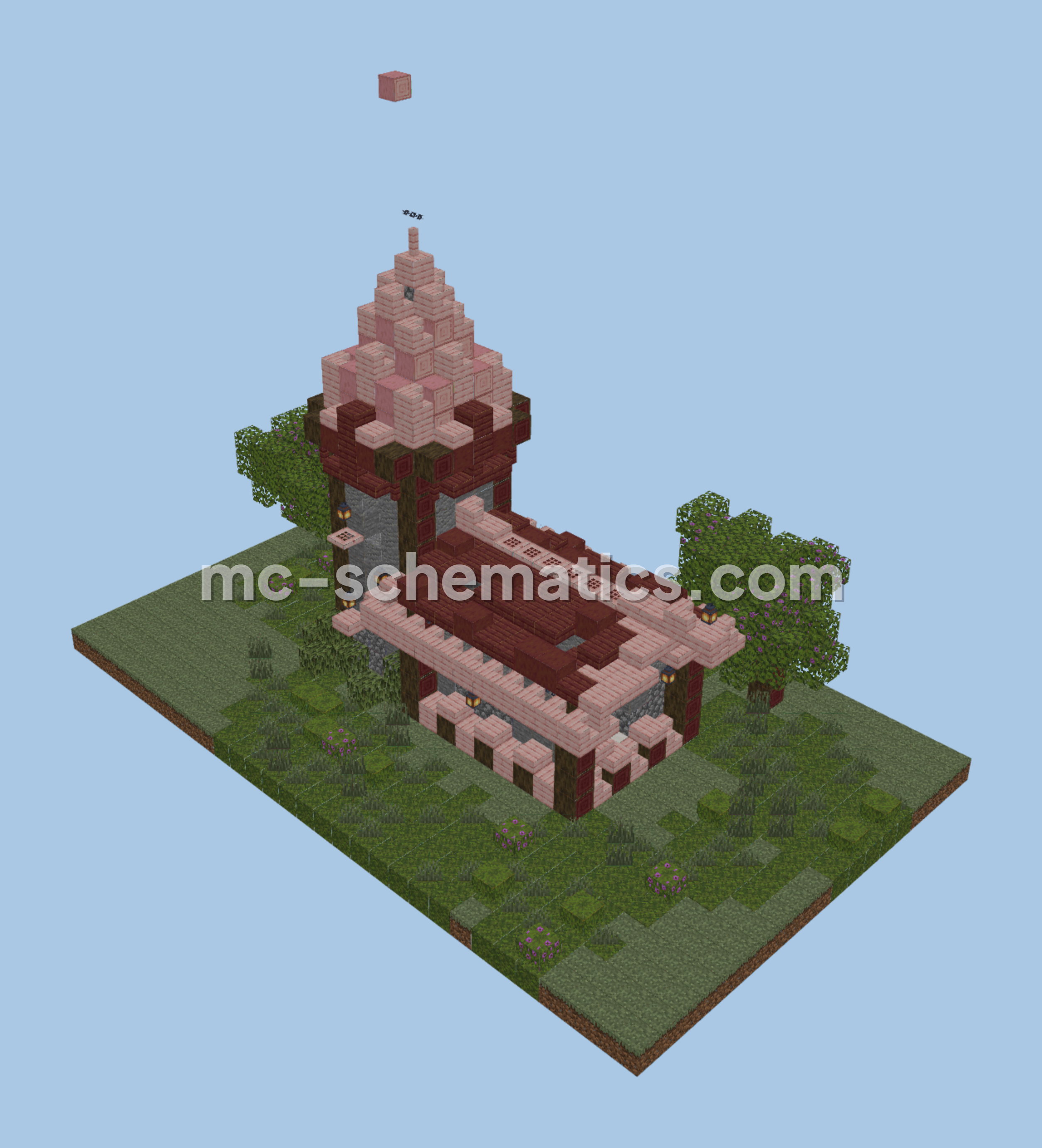 Village Church Build Minecraft schematic preview
