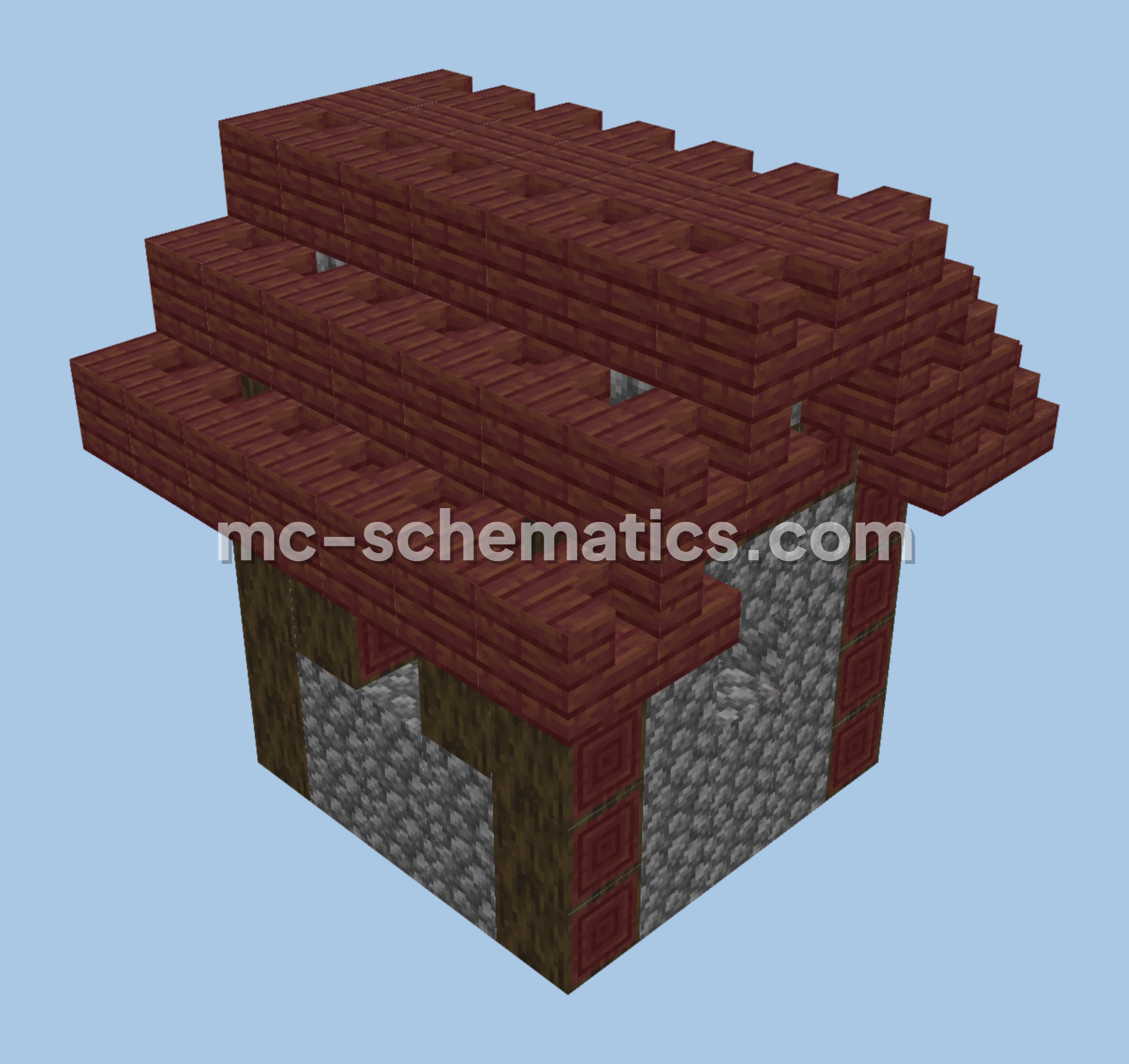 Simple Village House Minecraft schematic preview