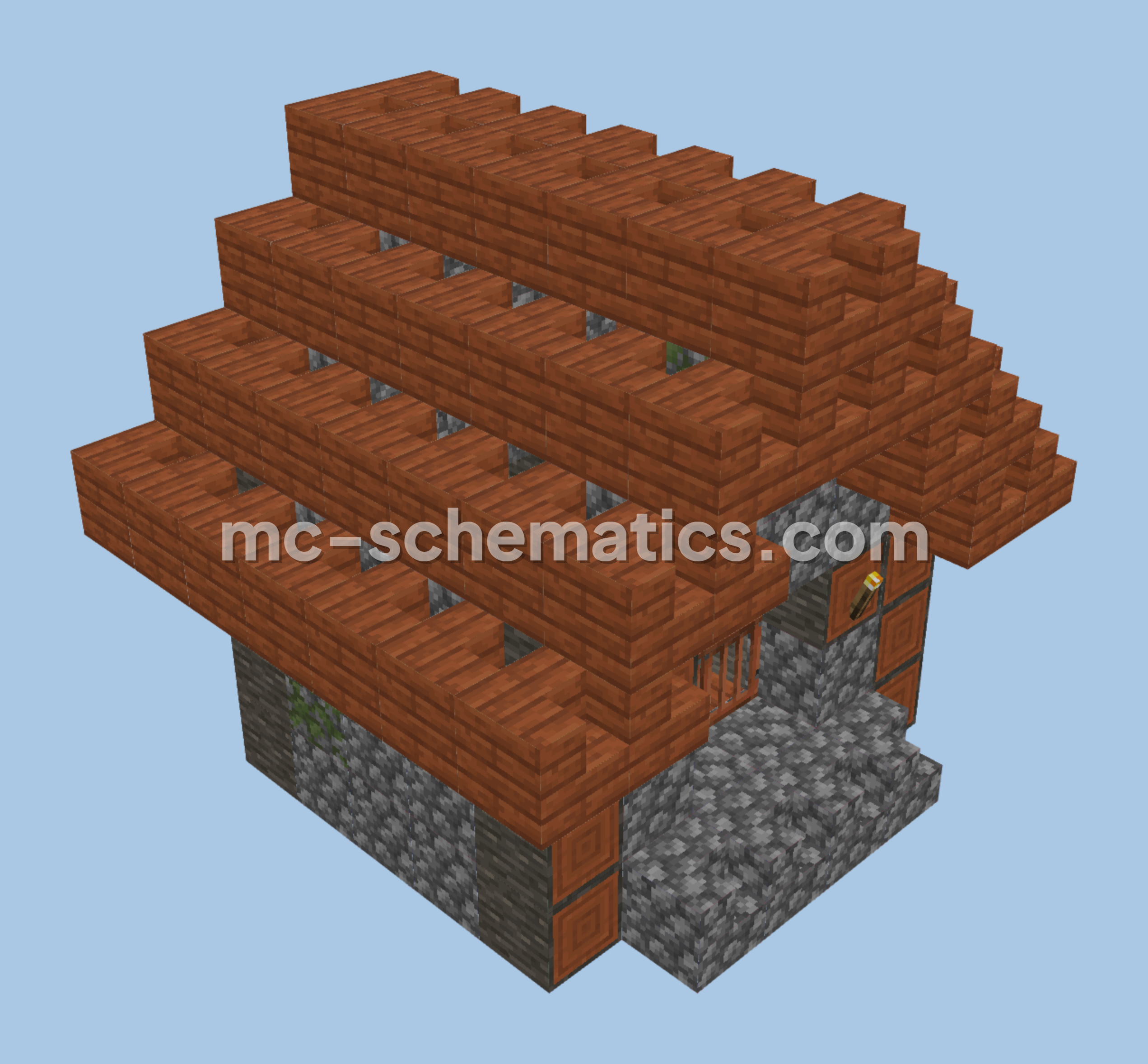 Village House Double Minecraft schematic preview