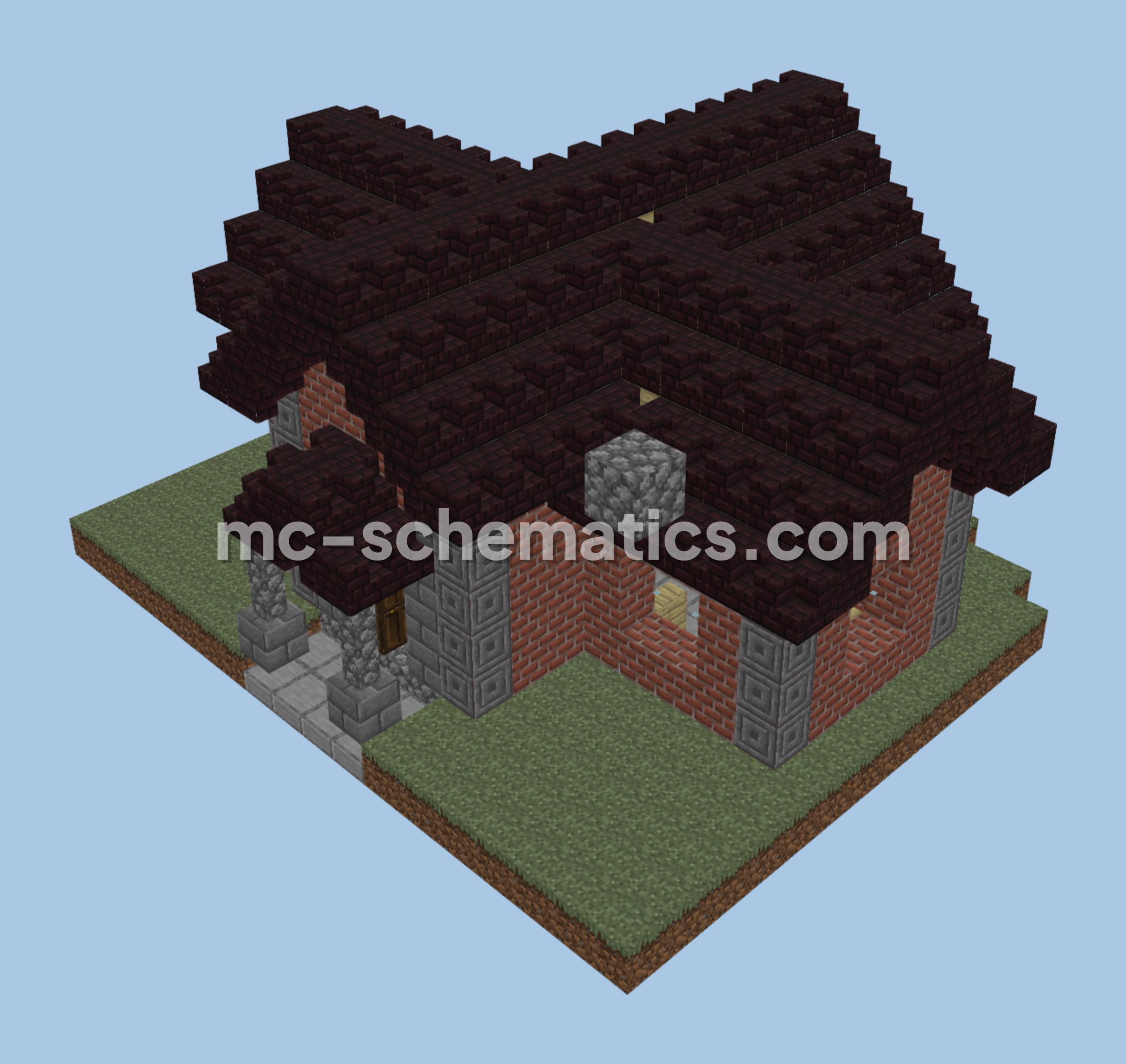 Village Town Hall Building Minecraft schematic preview