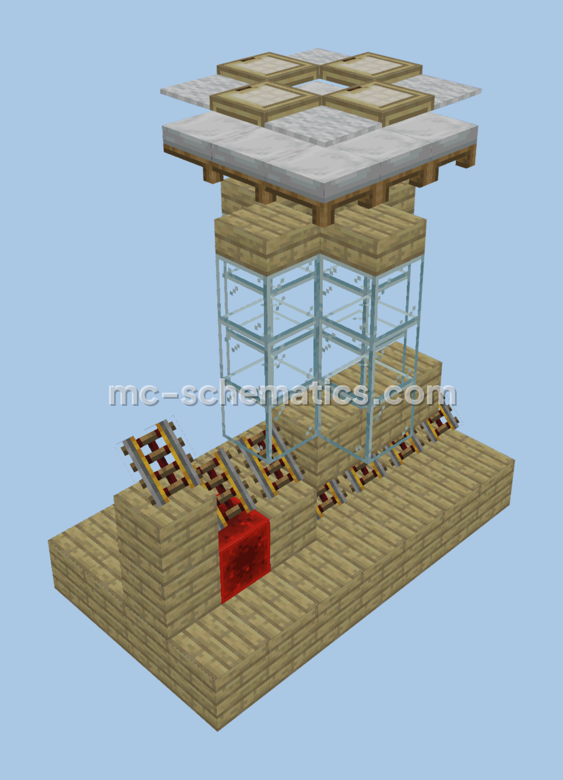 Easy Villager Breeder Minecraft schematic preview