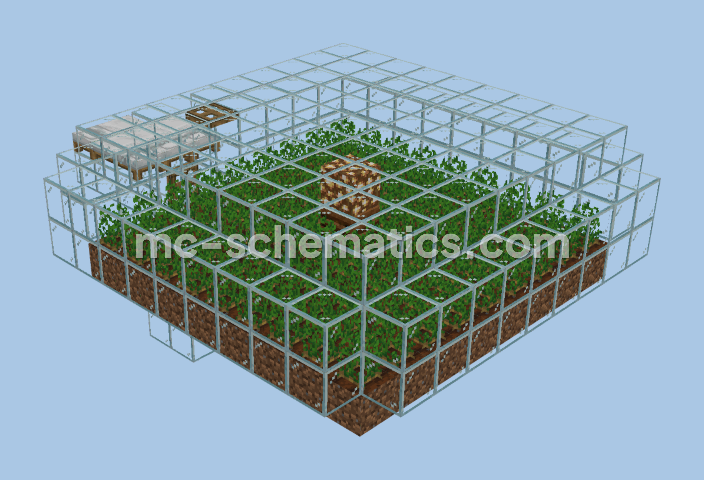 Villager Breeder Hall Minecraft schematic preview