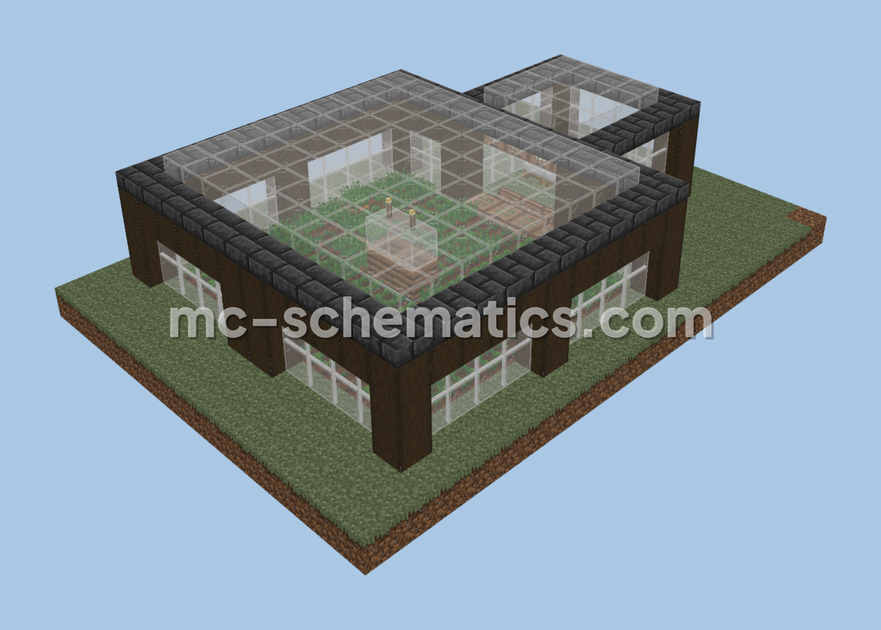 Villager Breeding Farm for Early Game Minecraft schematic preview