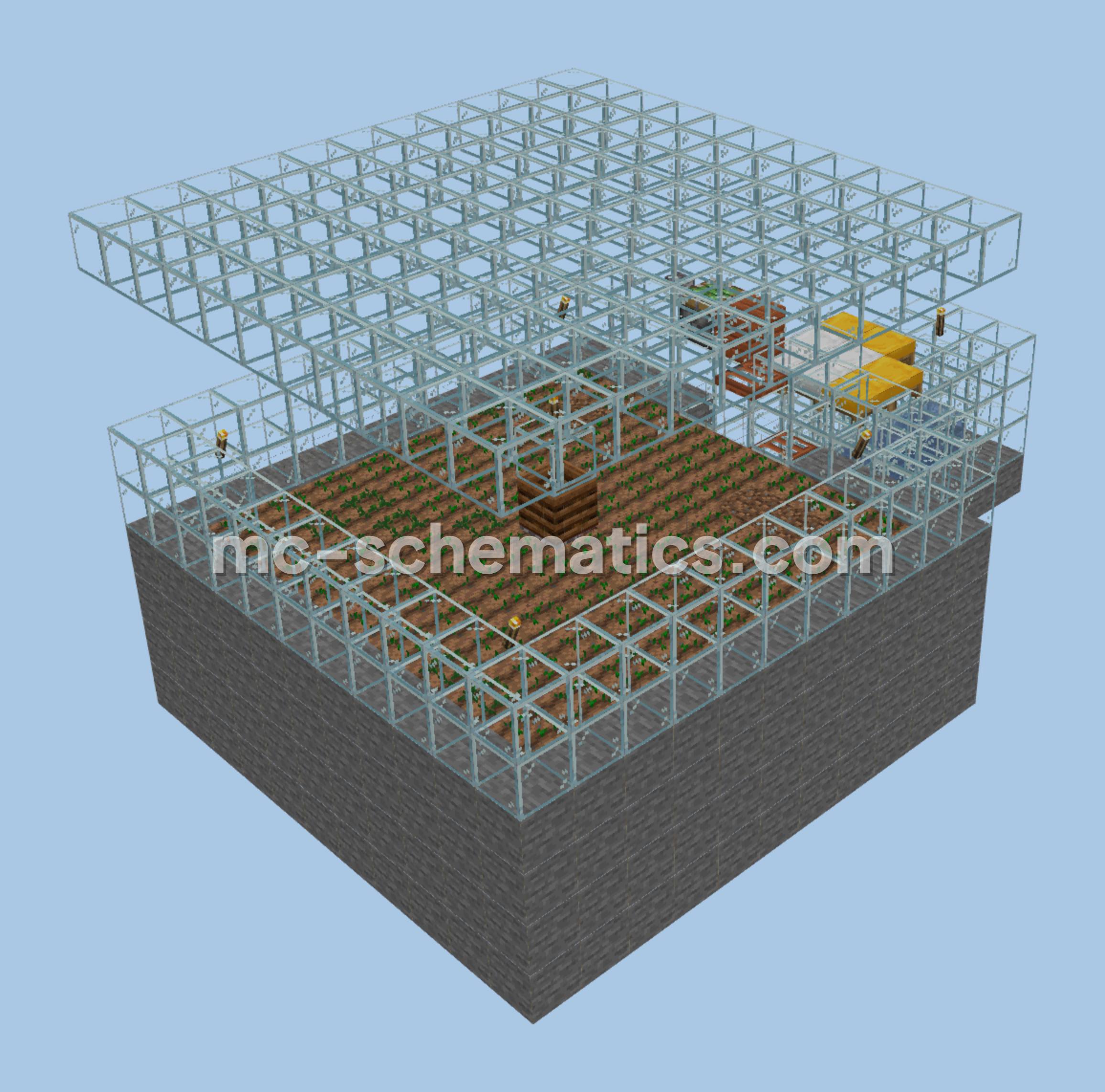 Villager Breeding Farm Minecraft schematic preview