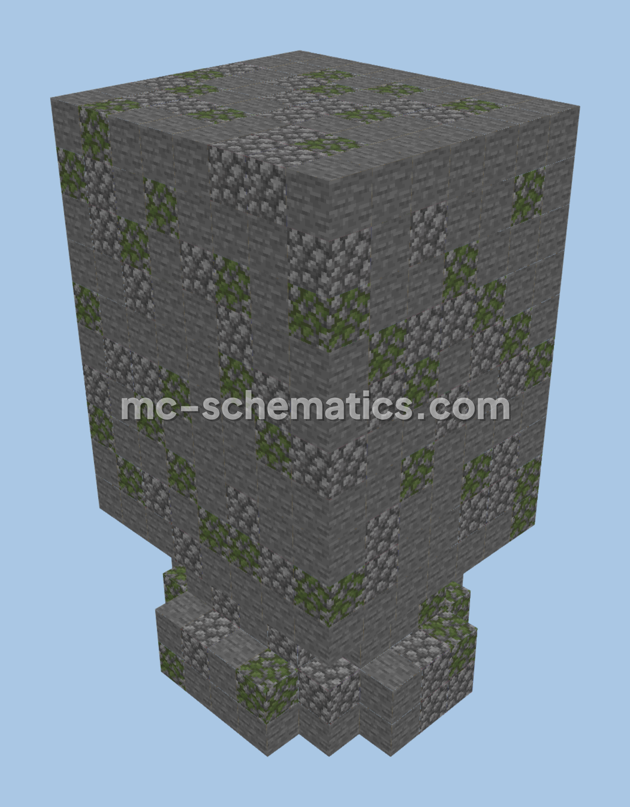 Villager Head Statue Minecraft schematic preview
