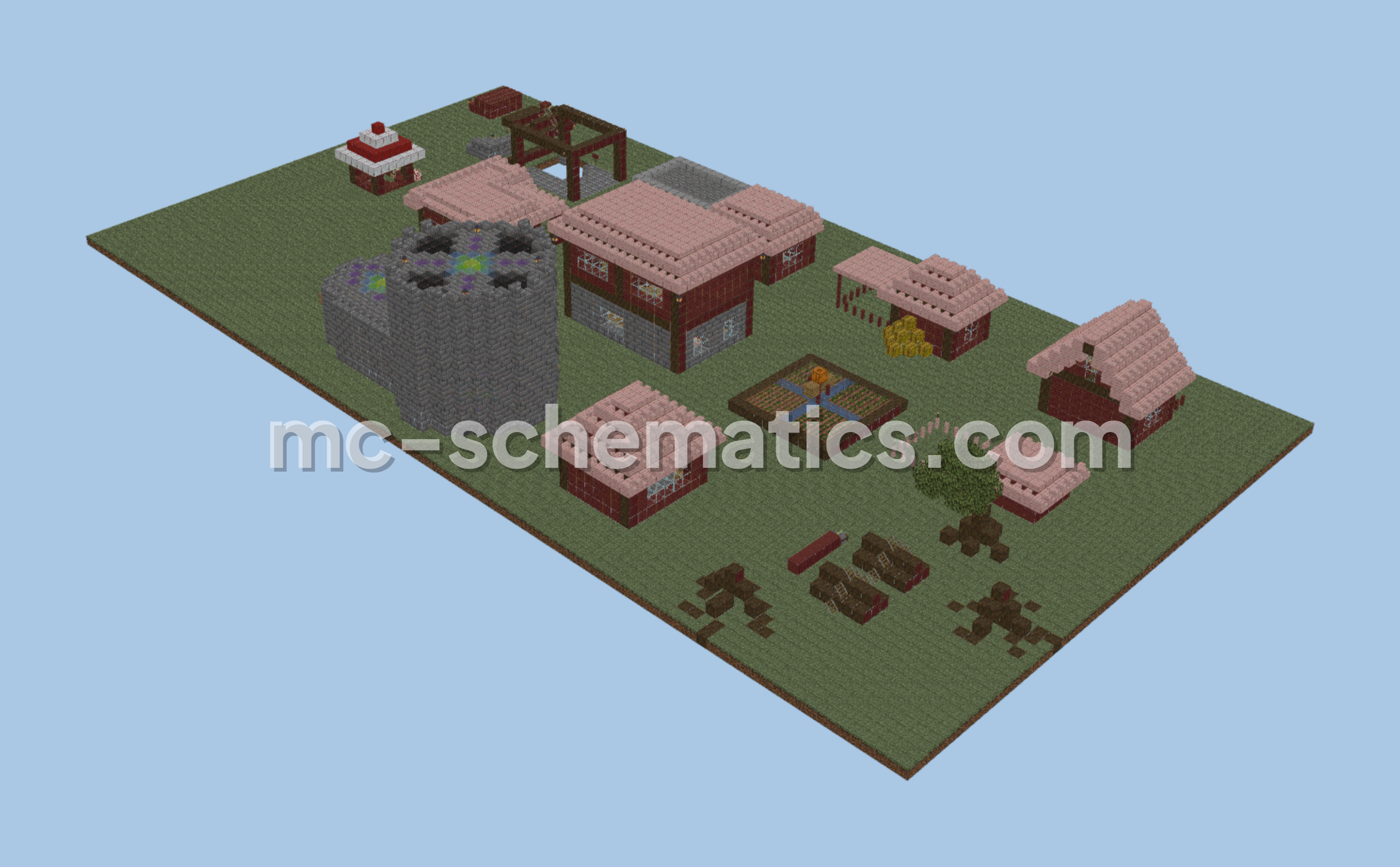 Villager House Set Minecraft schematic preview