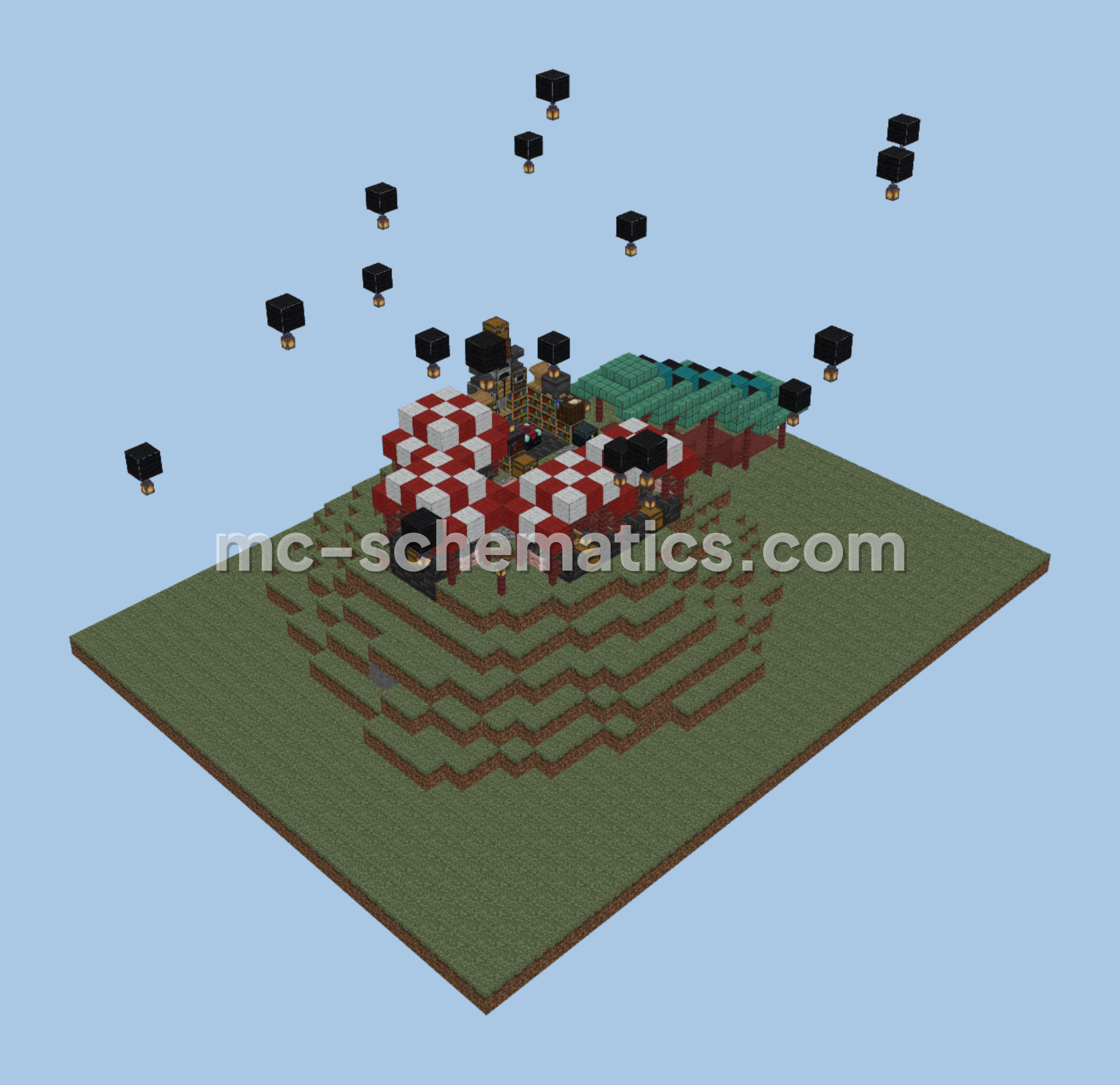 Villager Marketplace Minecraft schematic preview