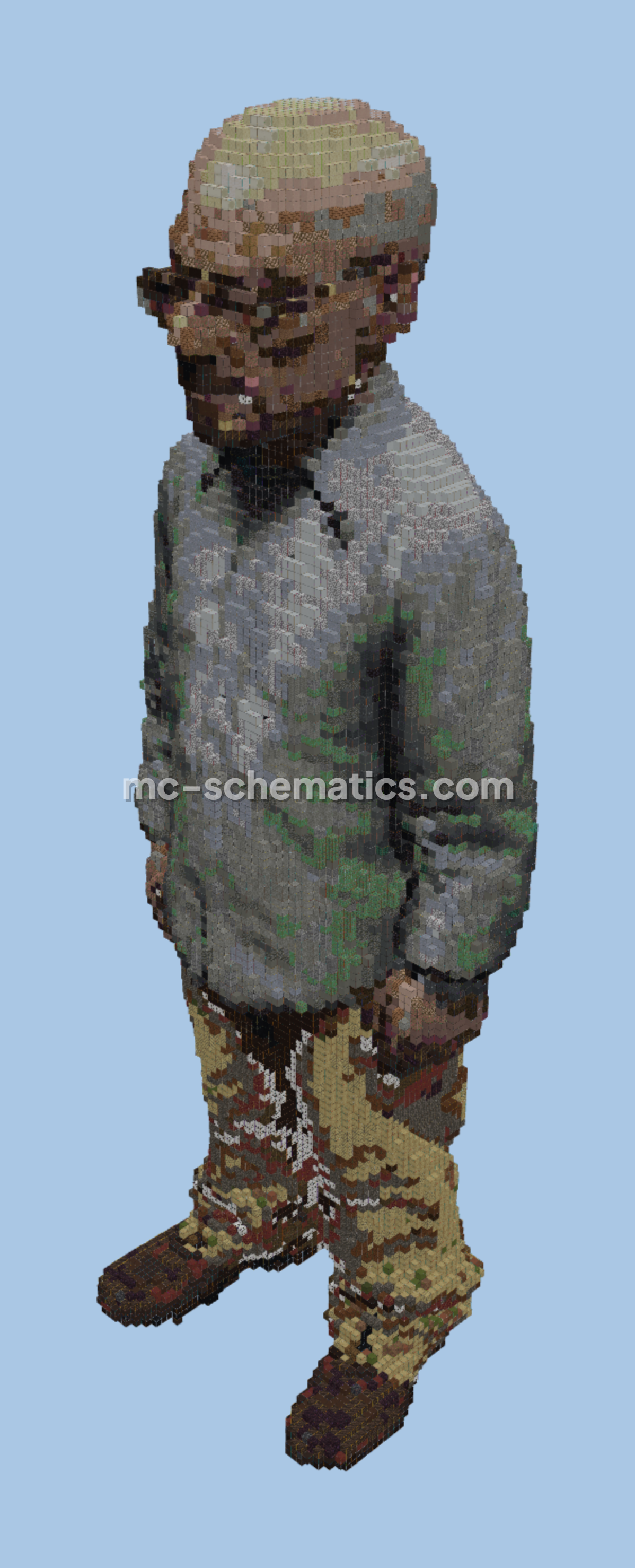 Walter White Breaking Bad Statue Minecraft schematic